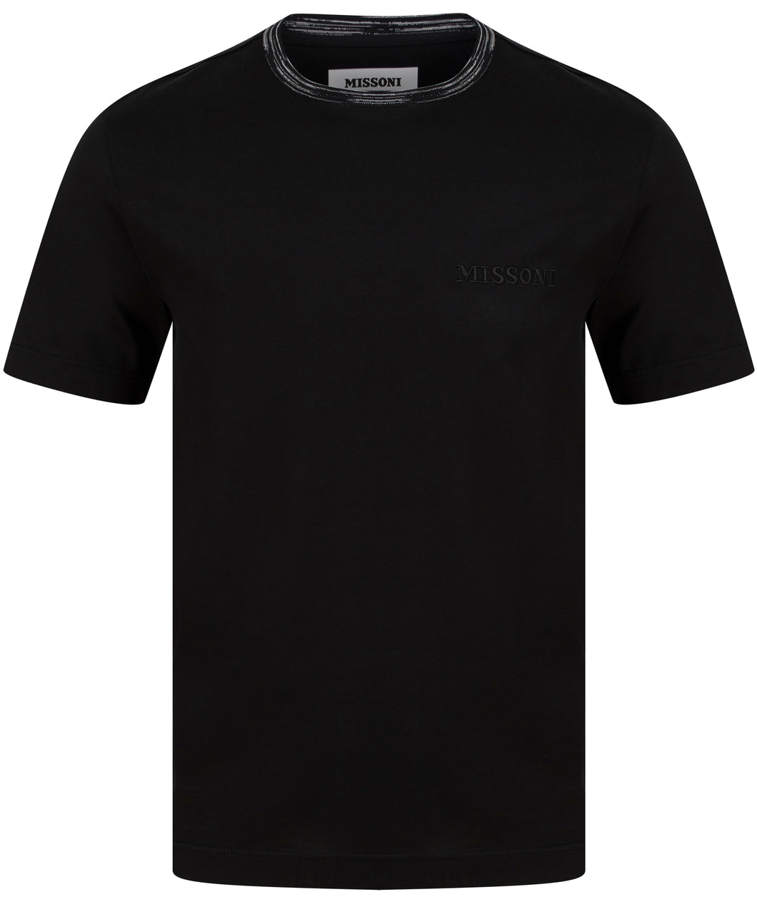 Missoni Contrast Collar T Shirt Black