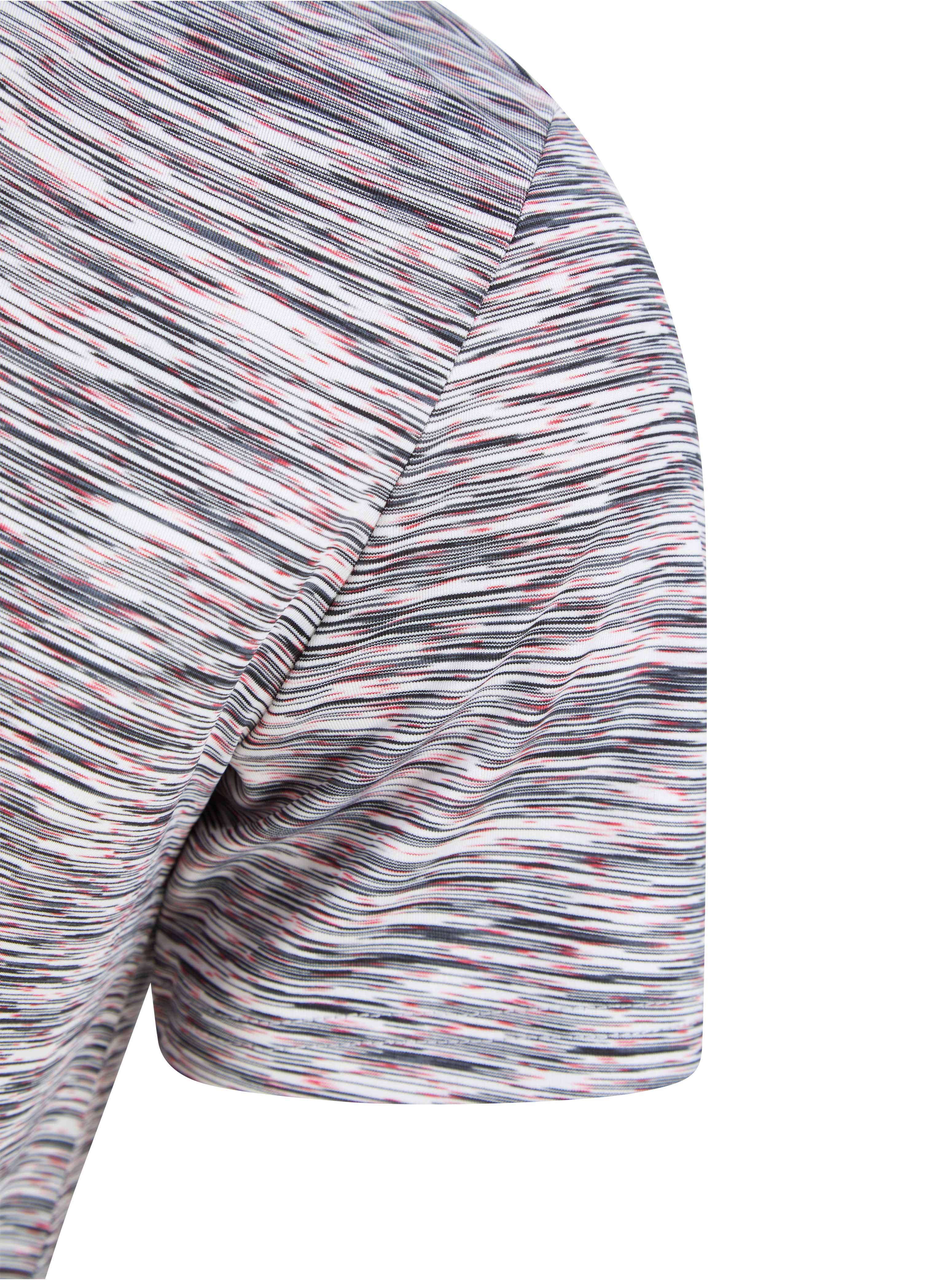 Load image into Gallery viewer, Gratitude Stripe T Shirt Black/Red

