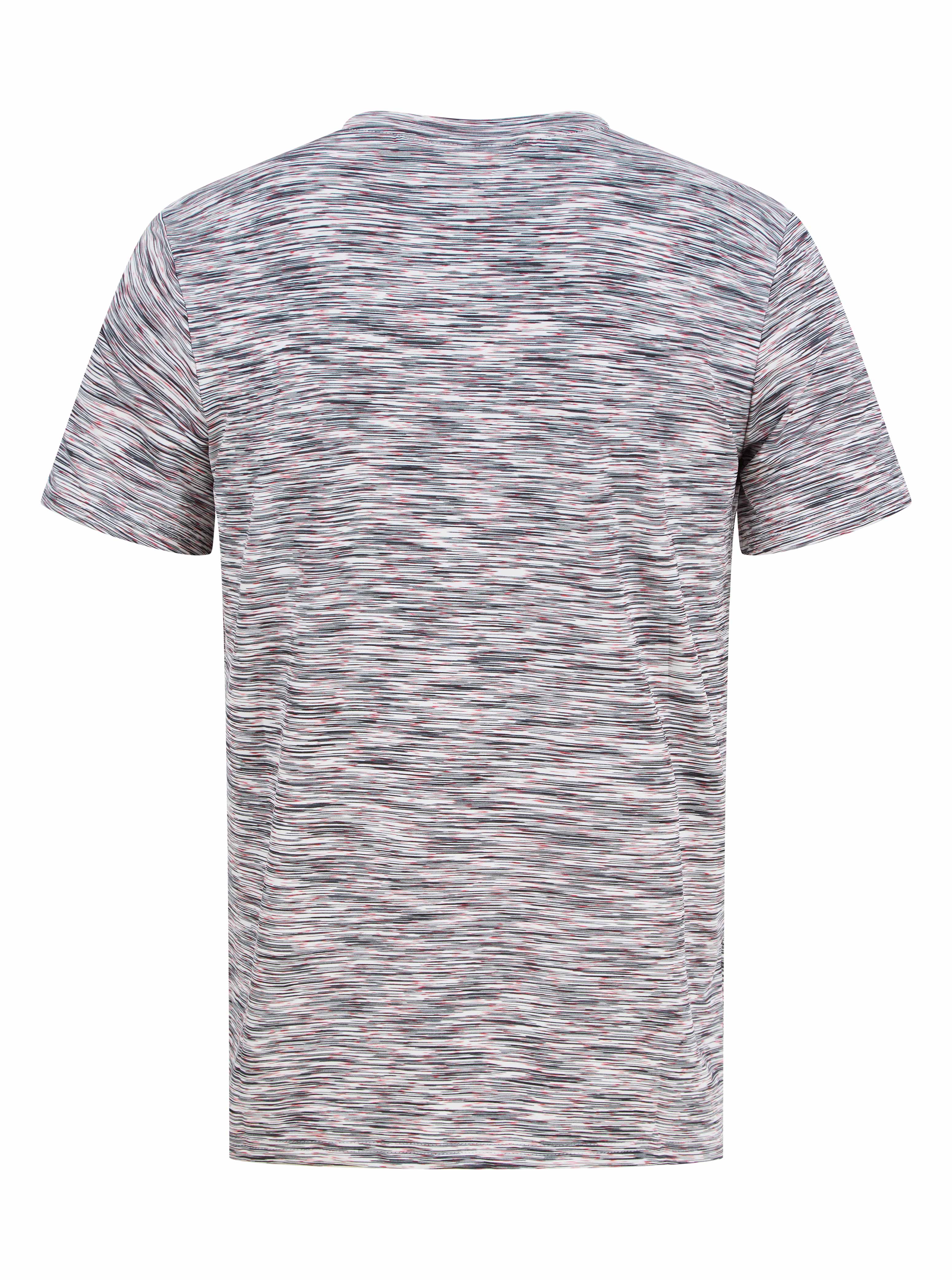 Load image into Gallery viewer, Gratitude Stripe T Shirt Black/Red
