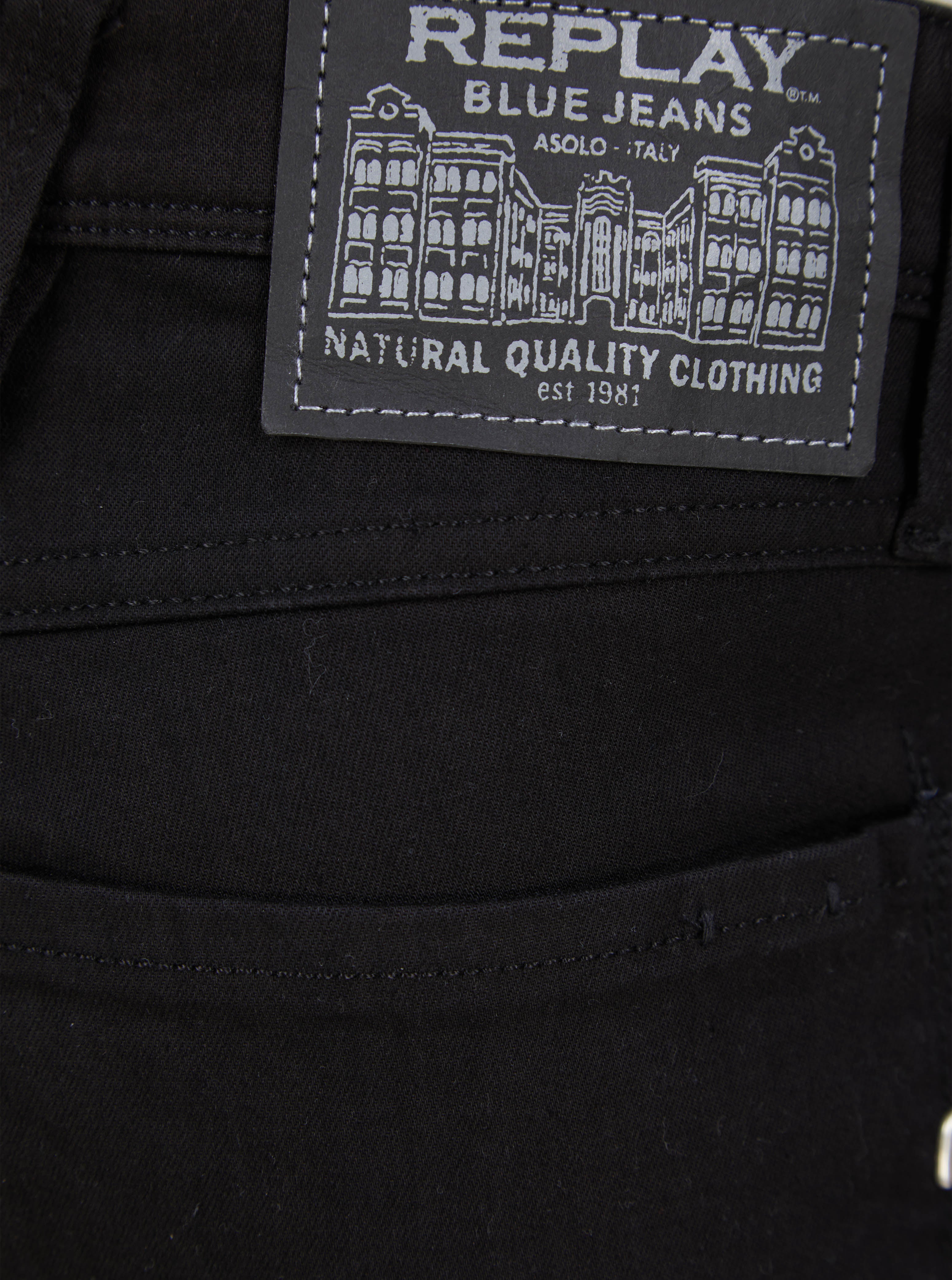 Load image into Gallery viewer, Replay Anbass Black Power Stretch Jean
