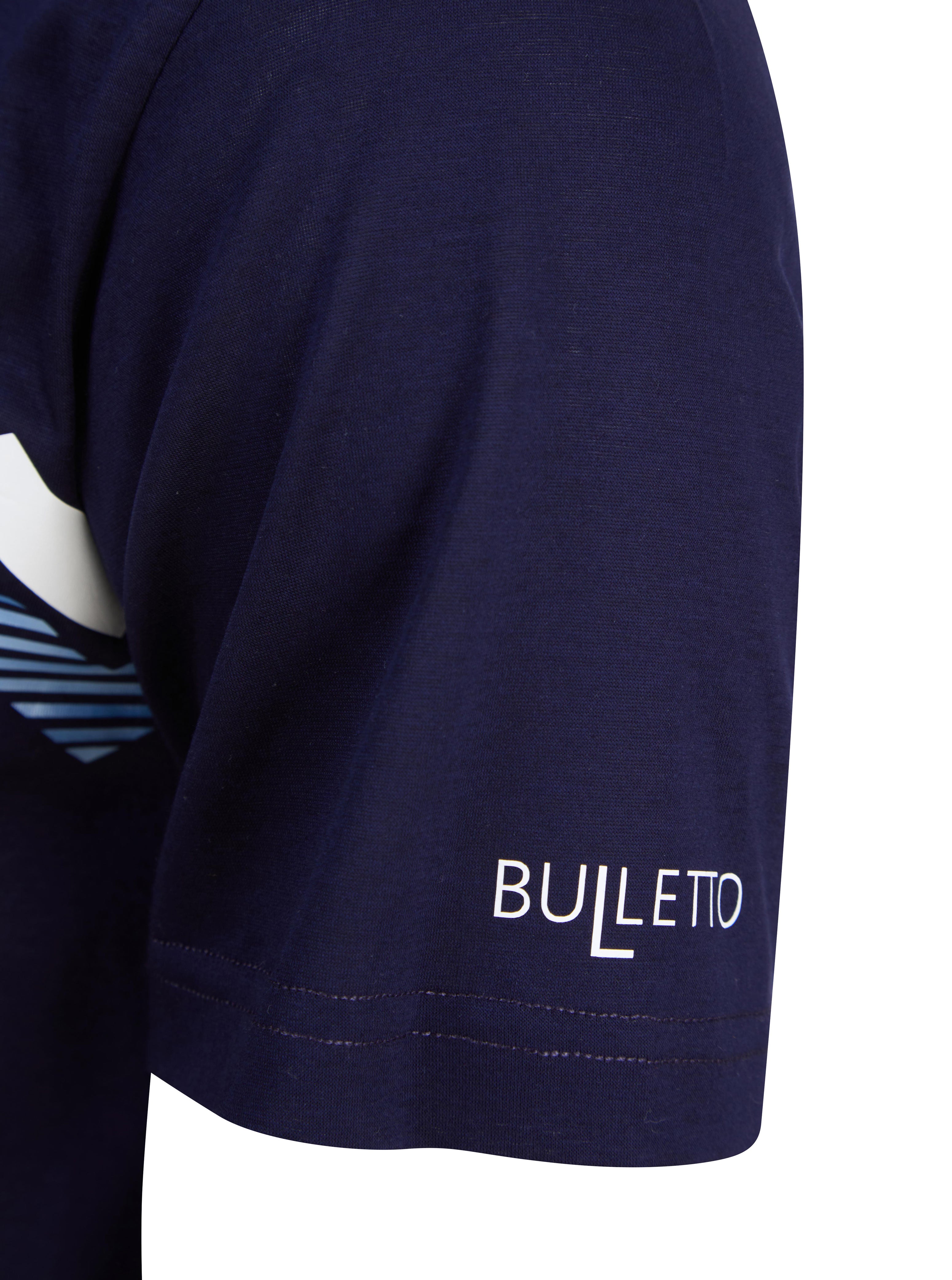 Load image into Gallery viewer, Bulletto Zig Zag T Shirt Navy
