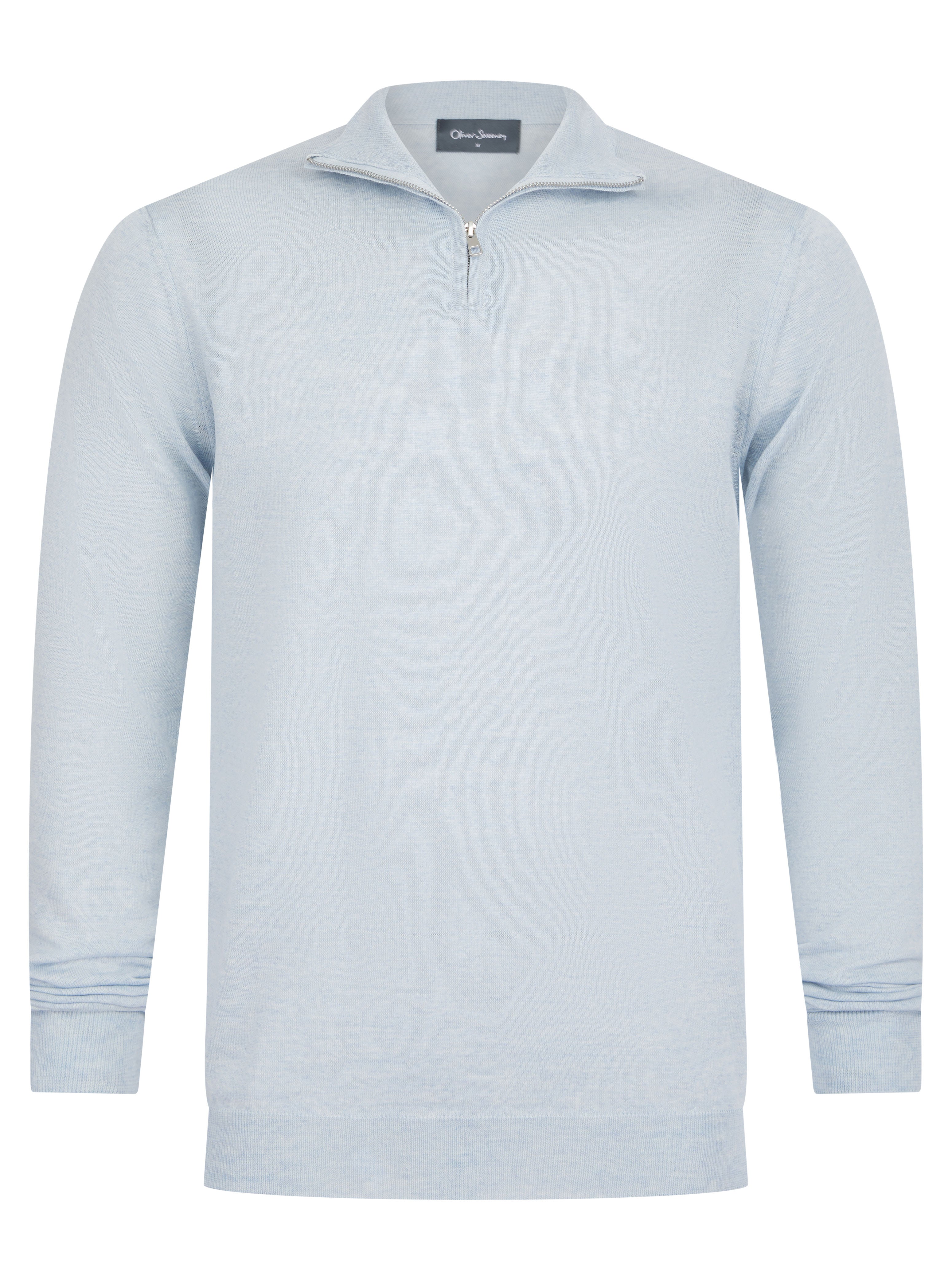 Load image into Gallery viewer, Oliver Sweeney Curragh 1/4 Zip Knit Sky
