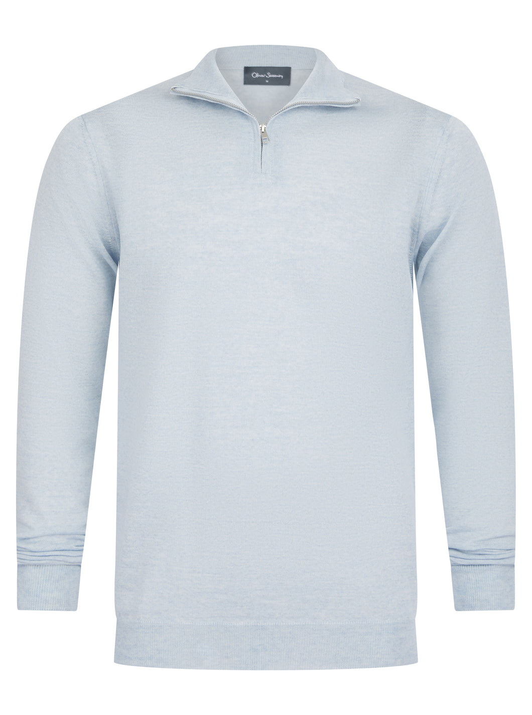 Oliver Sweeney Curragh 1/4 Zip Knit Sky