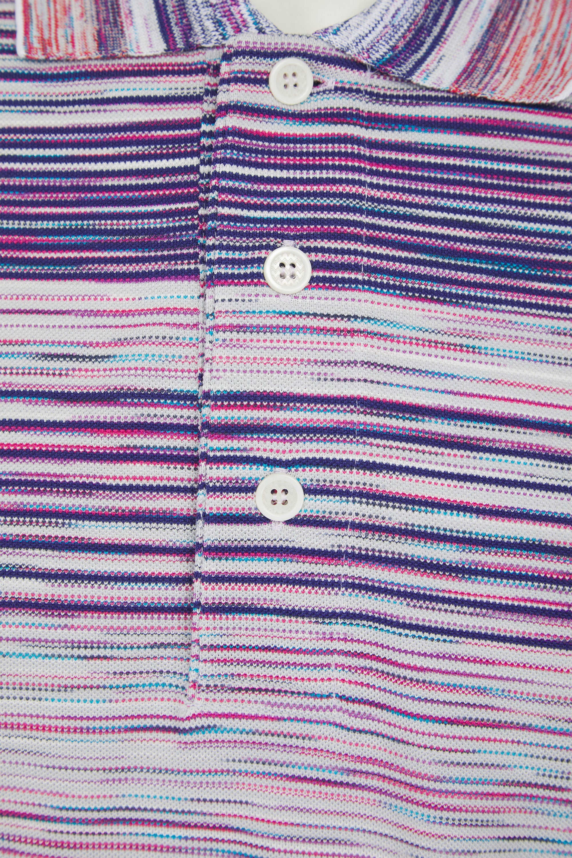 Load image into Gallery viewer, Missoni Space Dye Stripe Polo Red
