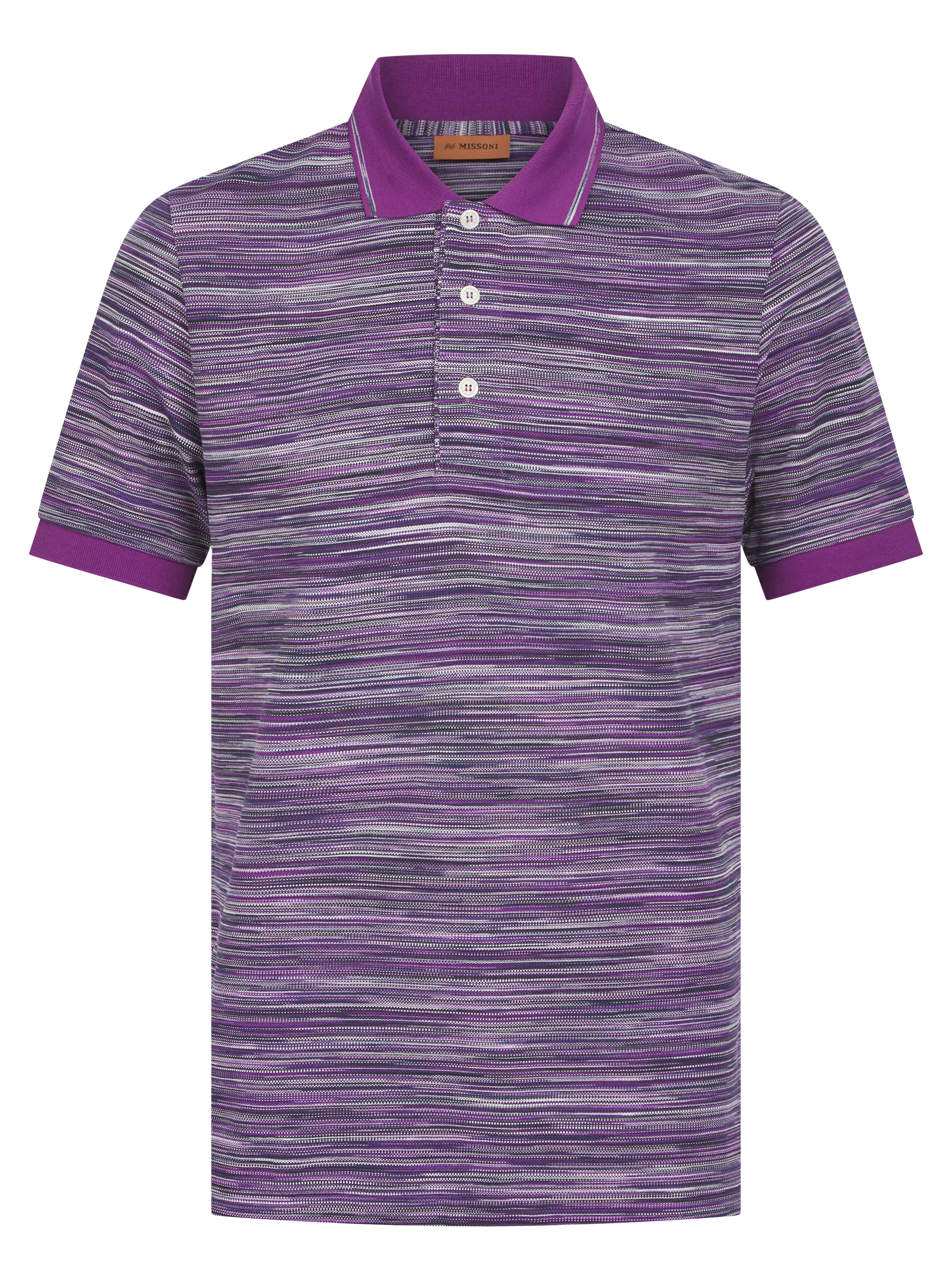 Load image into Gallery viewer, Missoni Contrast Collar Polo Purple
