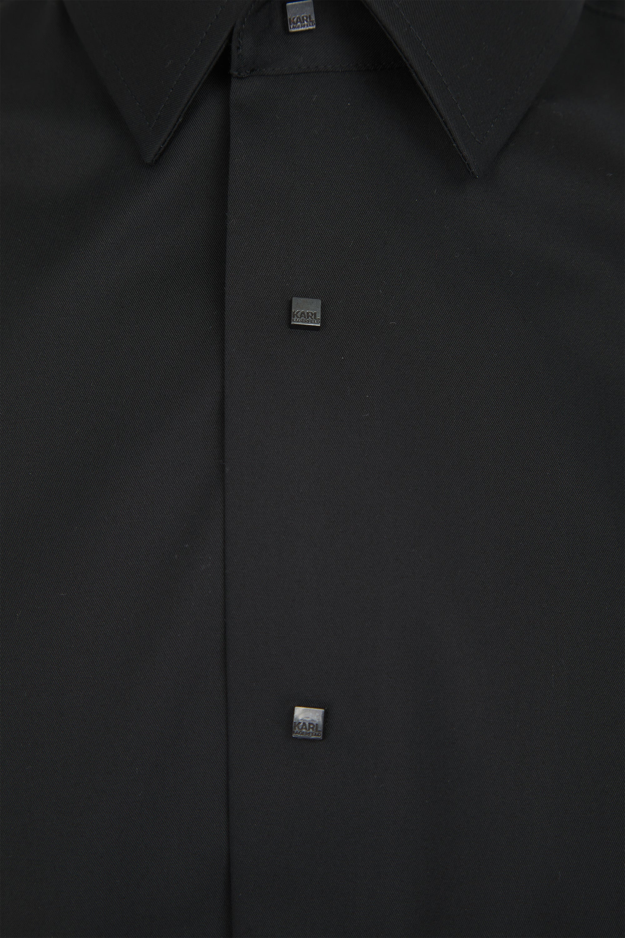 Load image into Gallery viewer, Lagerfeld Press Stud Shirt Black
