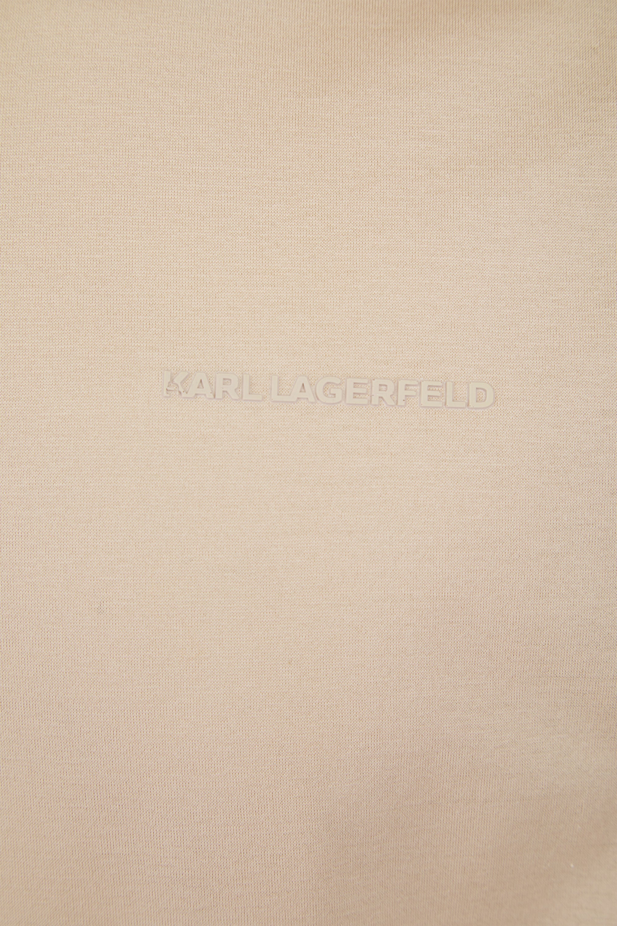 Load image into Gallery viewer, Lagerfeld Tonal Logo Polo Shirt Beige
