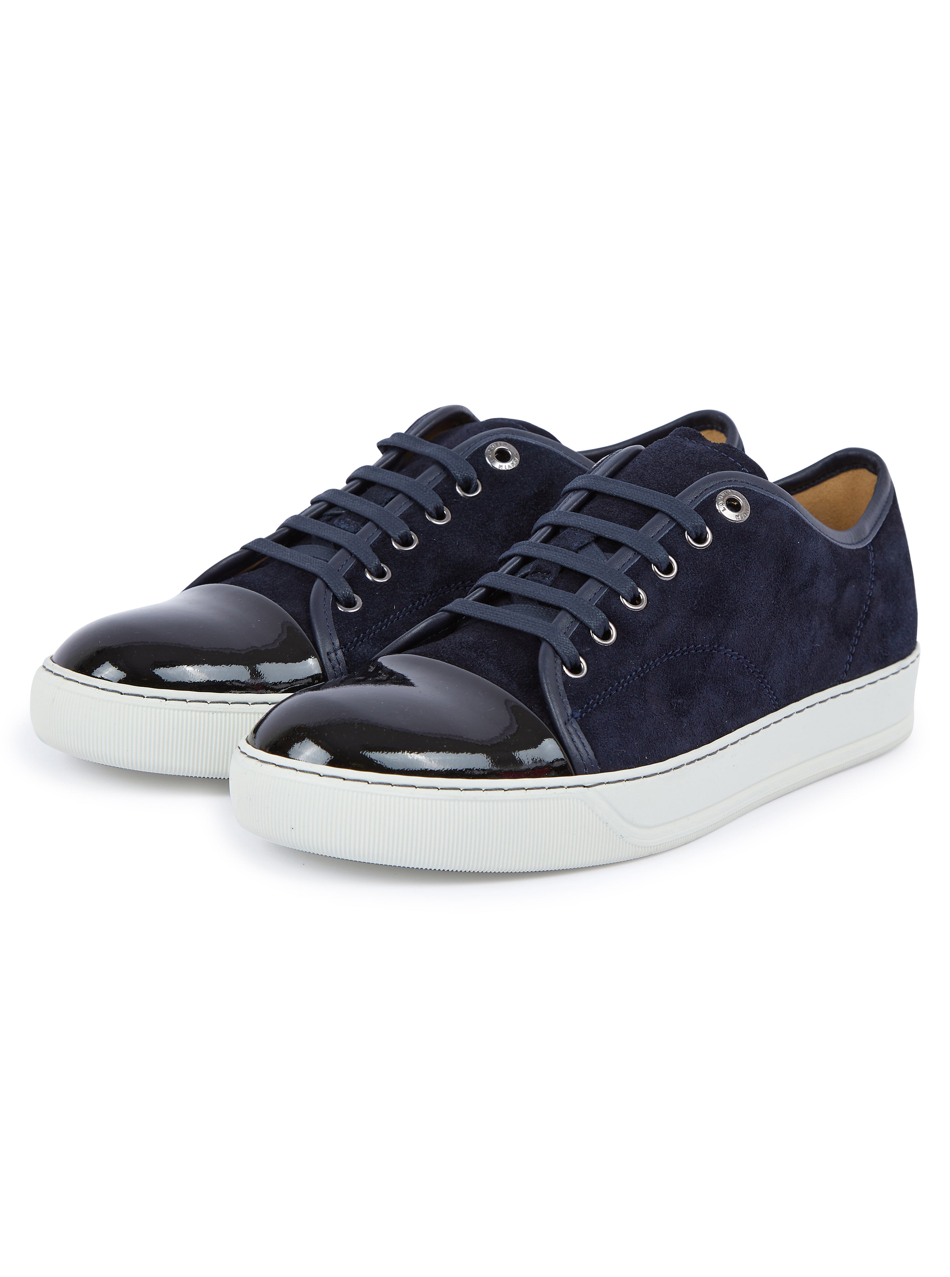 Load image into Gallery viewer, Lanvin Patent Toe Cap Navy
