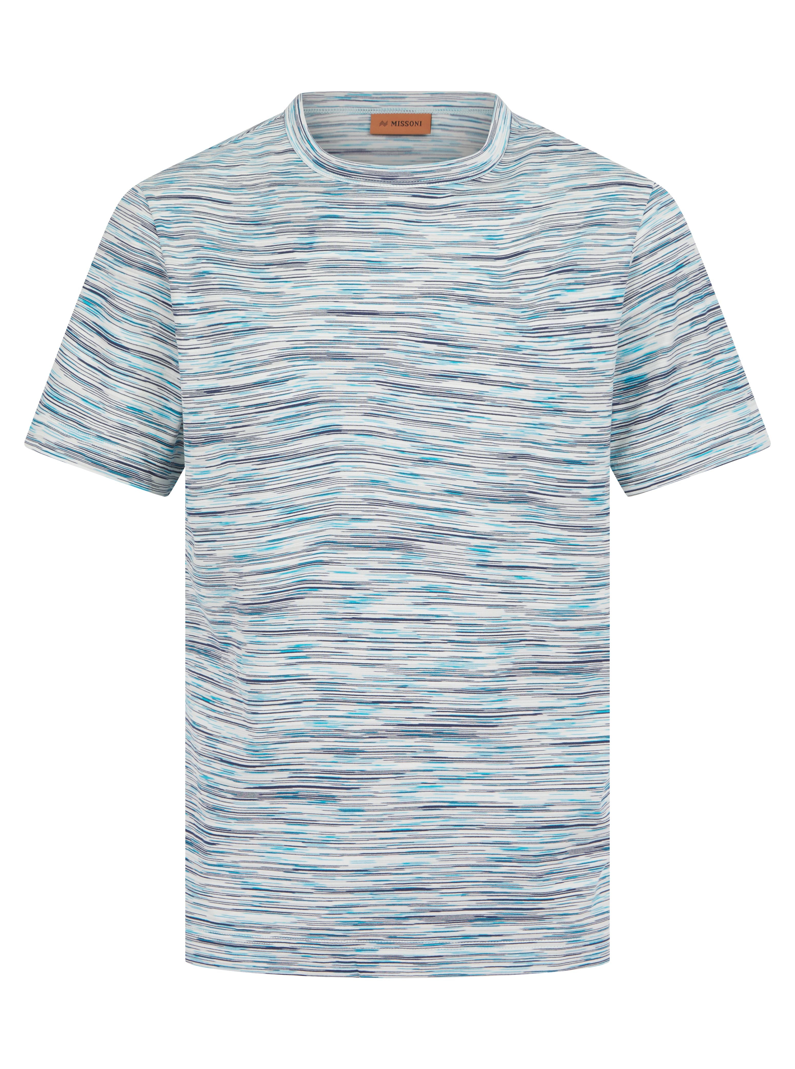 Load image into Gallery viewer, Missoni Stripe T Shirt Sky
