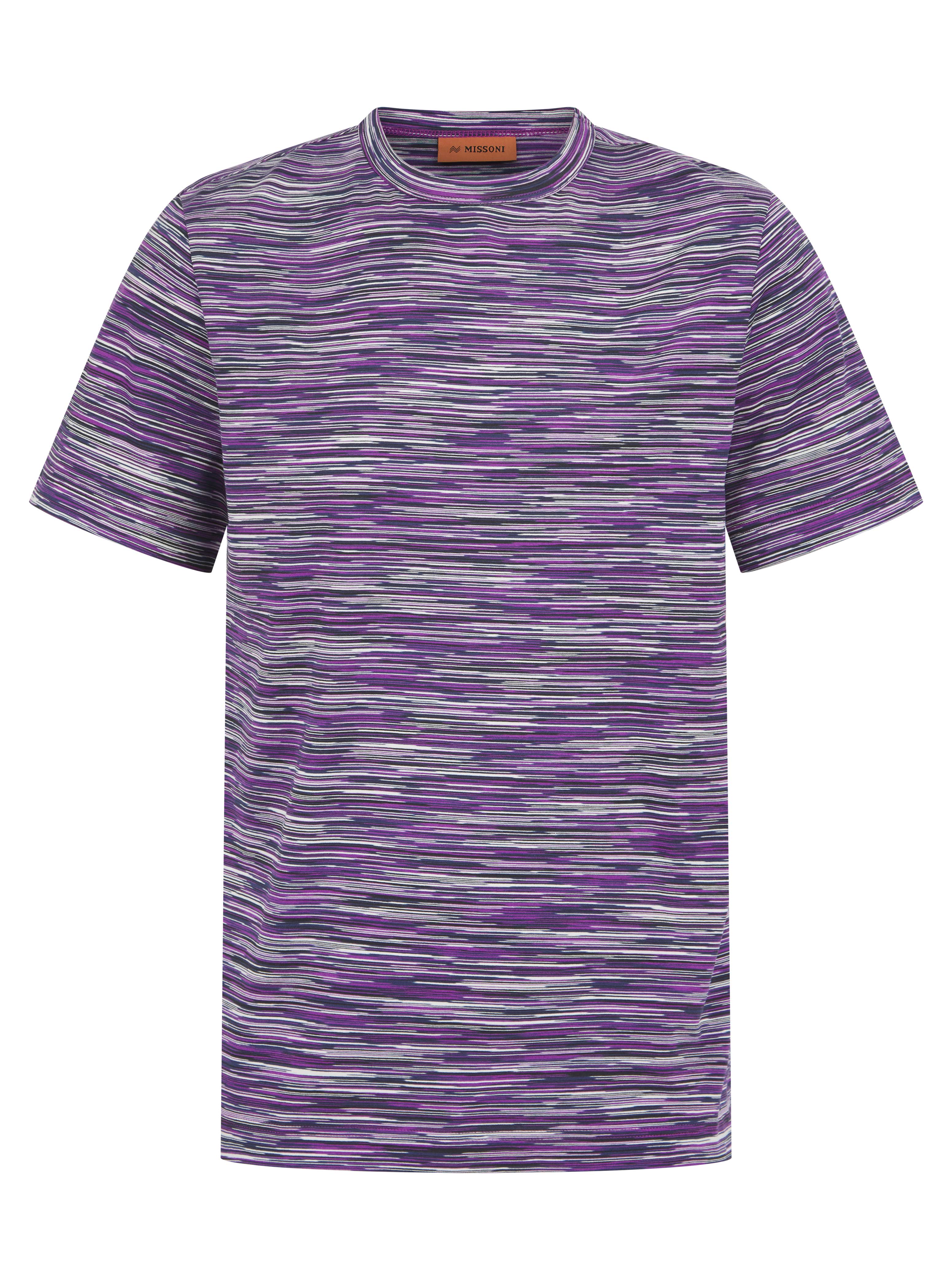 Load image into Gallery viewer, Missoni Stripe T Shirt Purple

