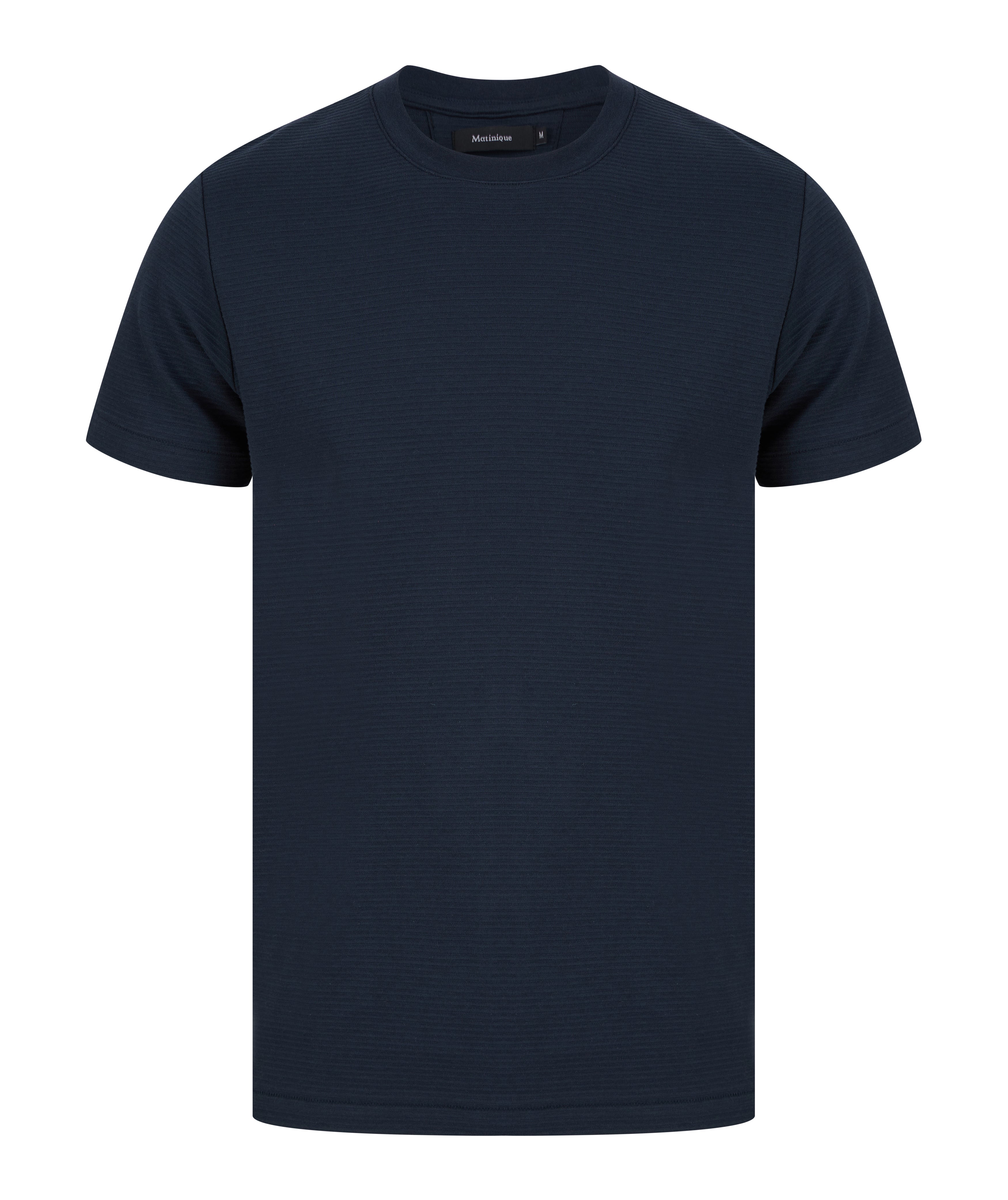 Load image into Gallery viewer, Matinique Jermane Ripple Stripe Tee Navy
