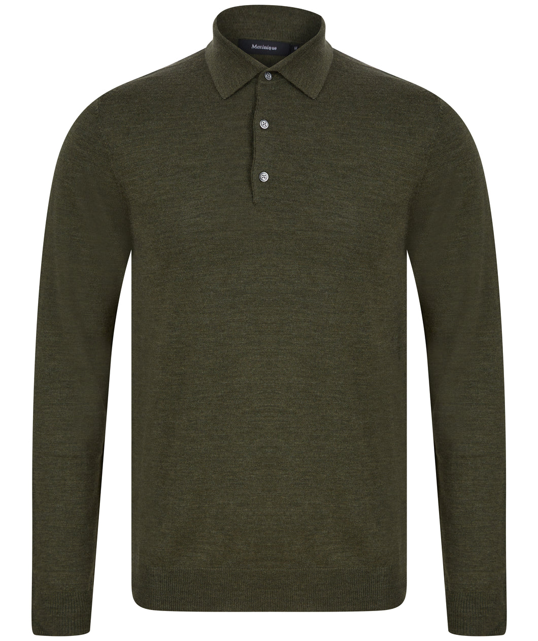 Matinique Klint Knitted Polo Olive
