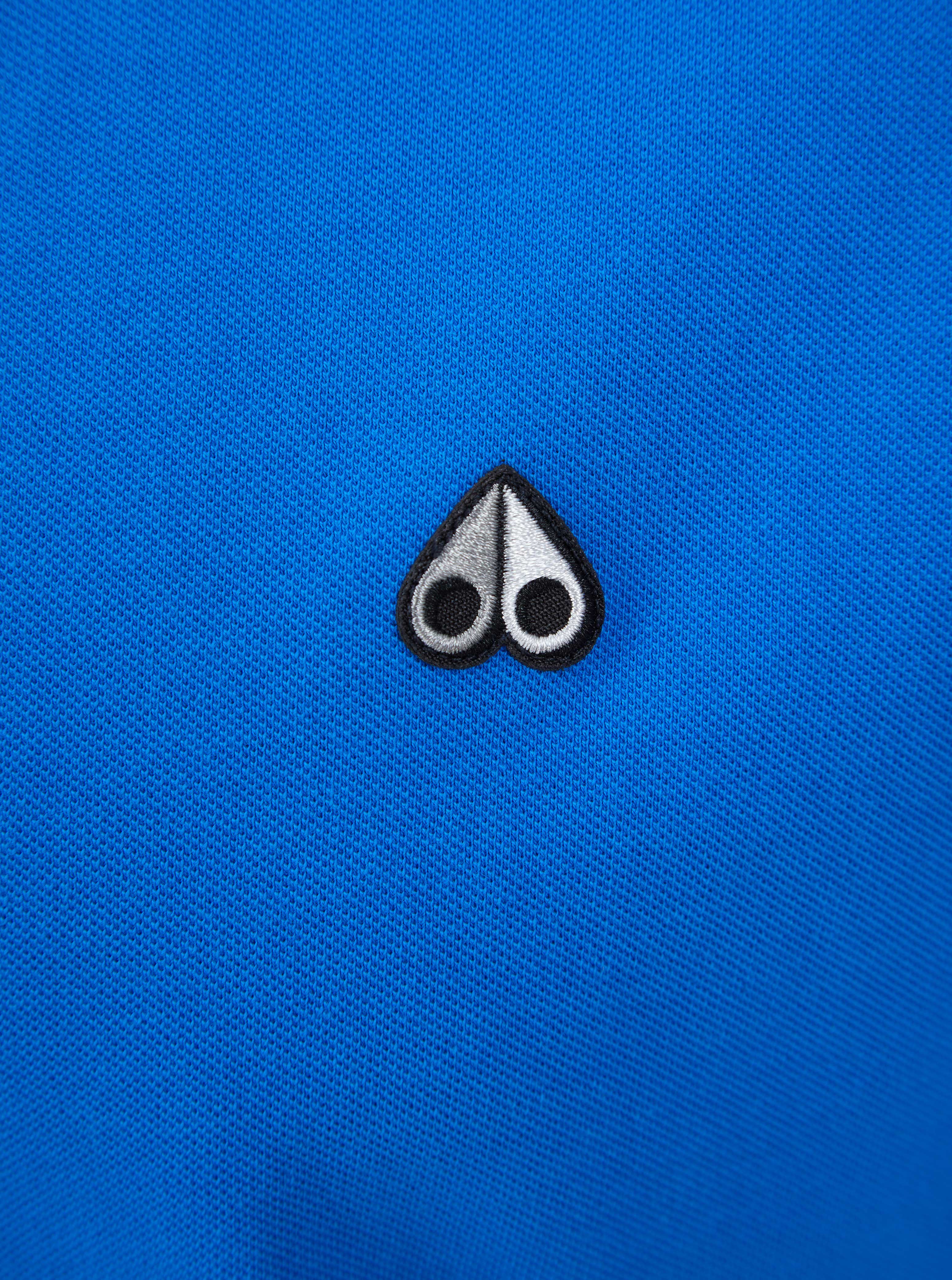 Load image into Gallery viewer, Moose Knuckles Logo Polo Shirt Royal
