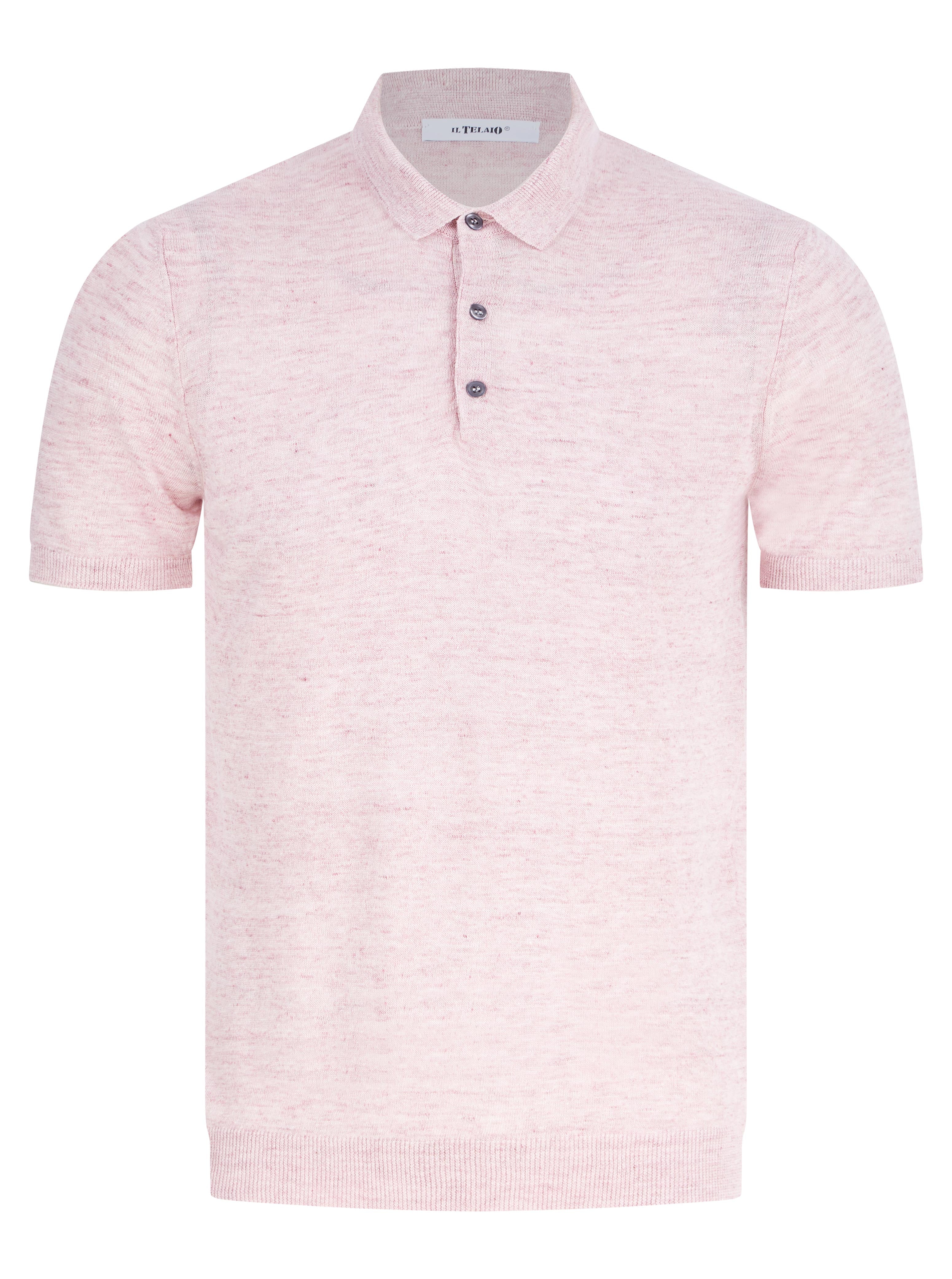 Load image into Gallery viewer, IL Telaio Linen Polo Pink
