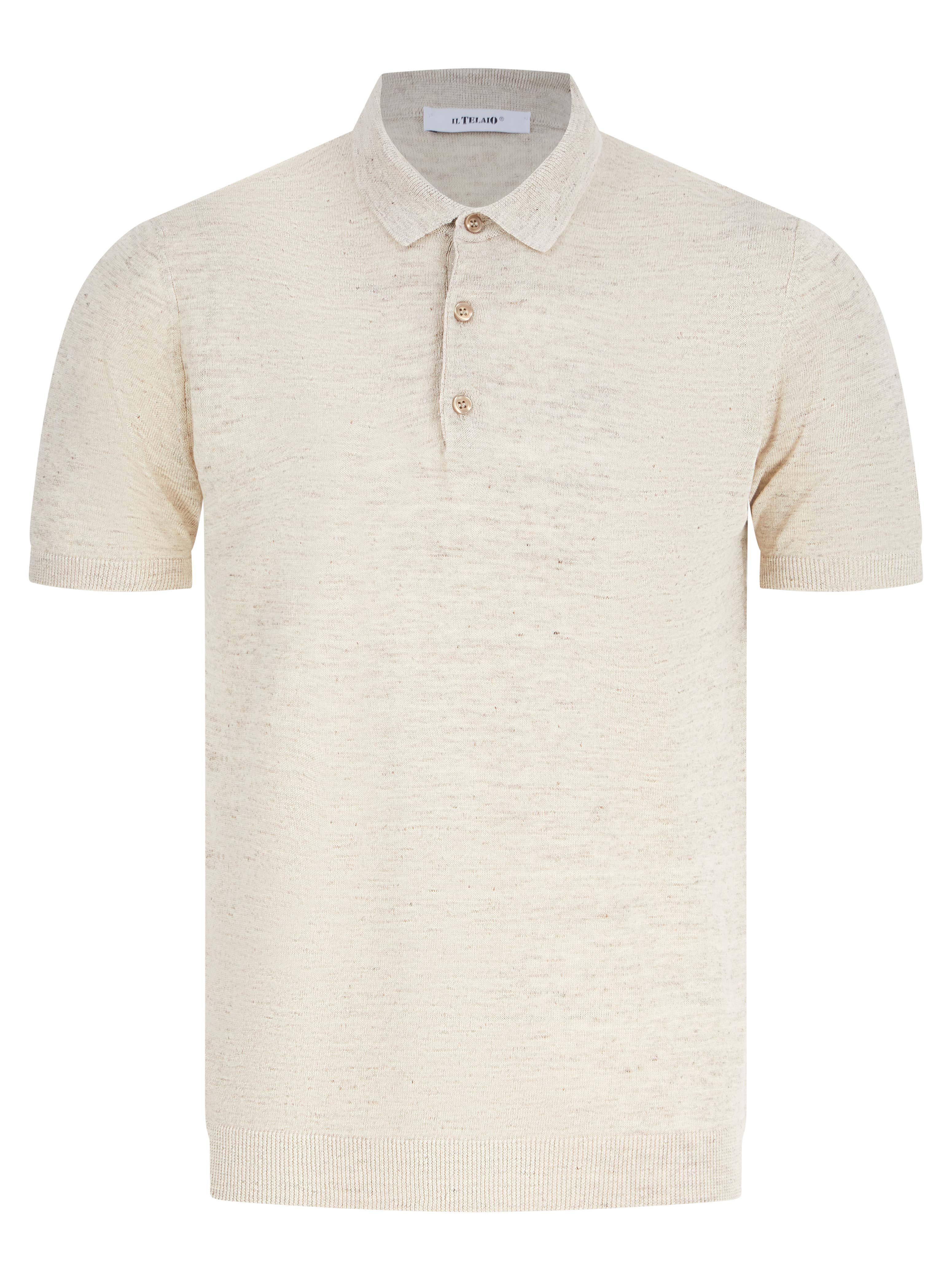 Load image into Gallery viewer, IL Telaio Linen Polo Sand
