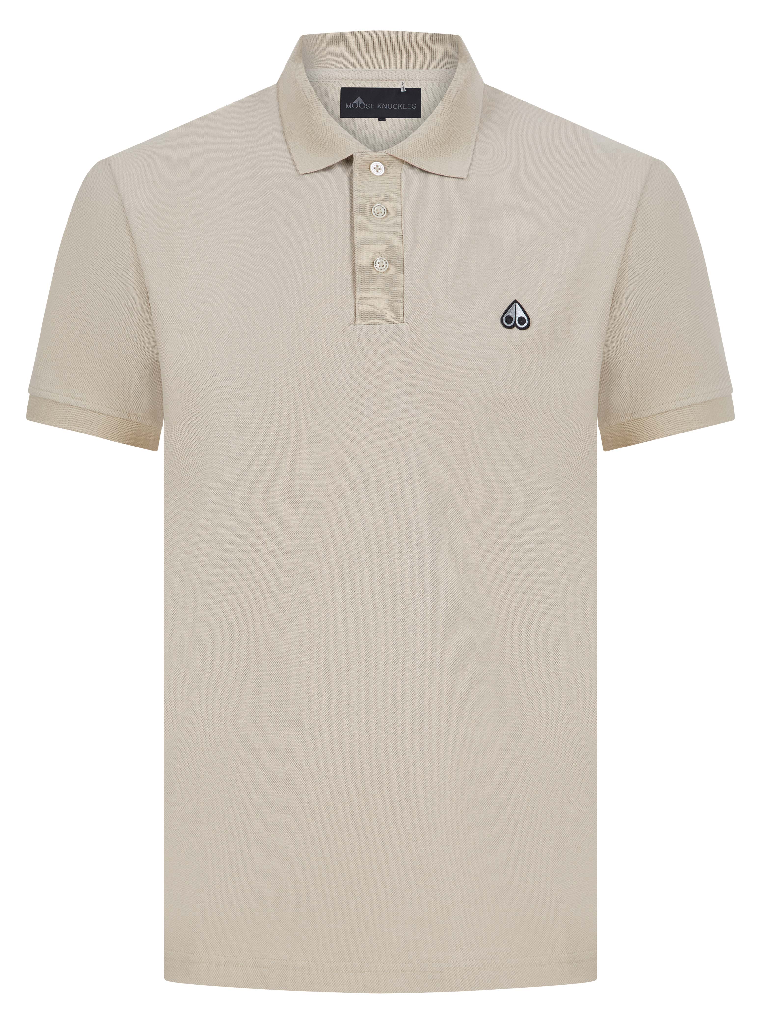 Load image into Gallery viewer, Moose Knuckles Logo Polo Shirt Beige
