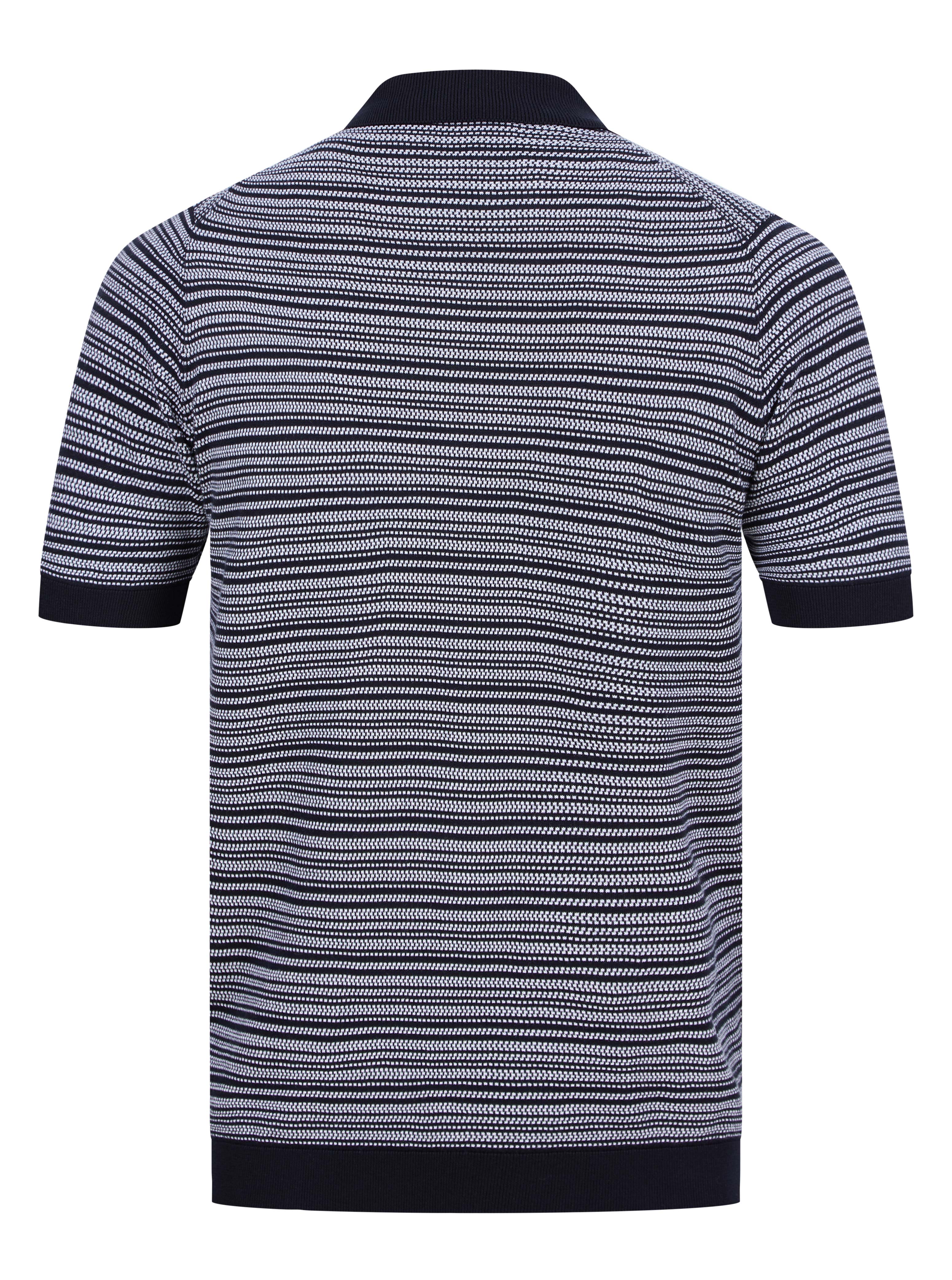 Load image into Gallery viewer, John Smedley Chuck Jaquard Polo Navy
