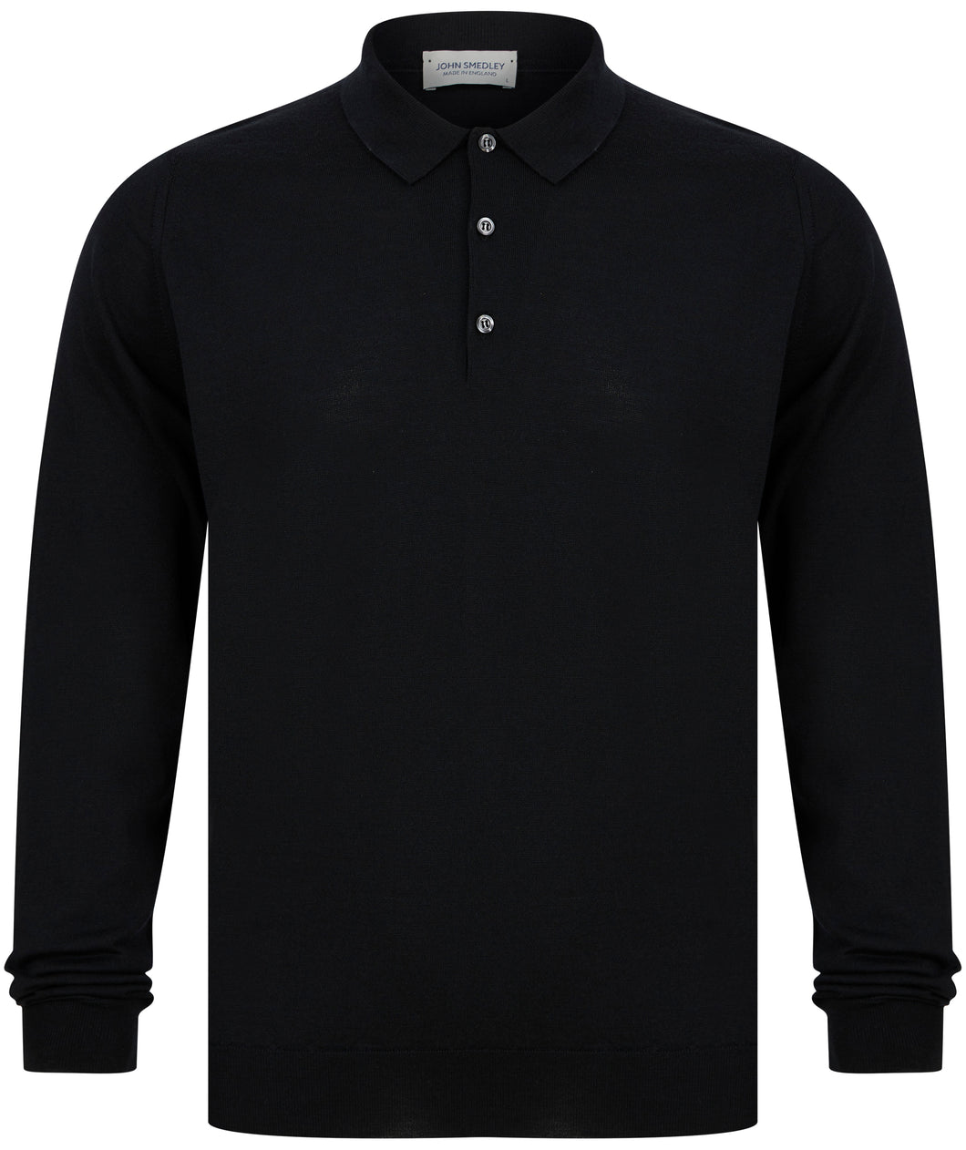 John Smedley Belper Polo Shirt Black