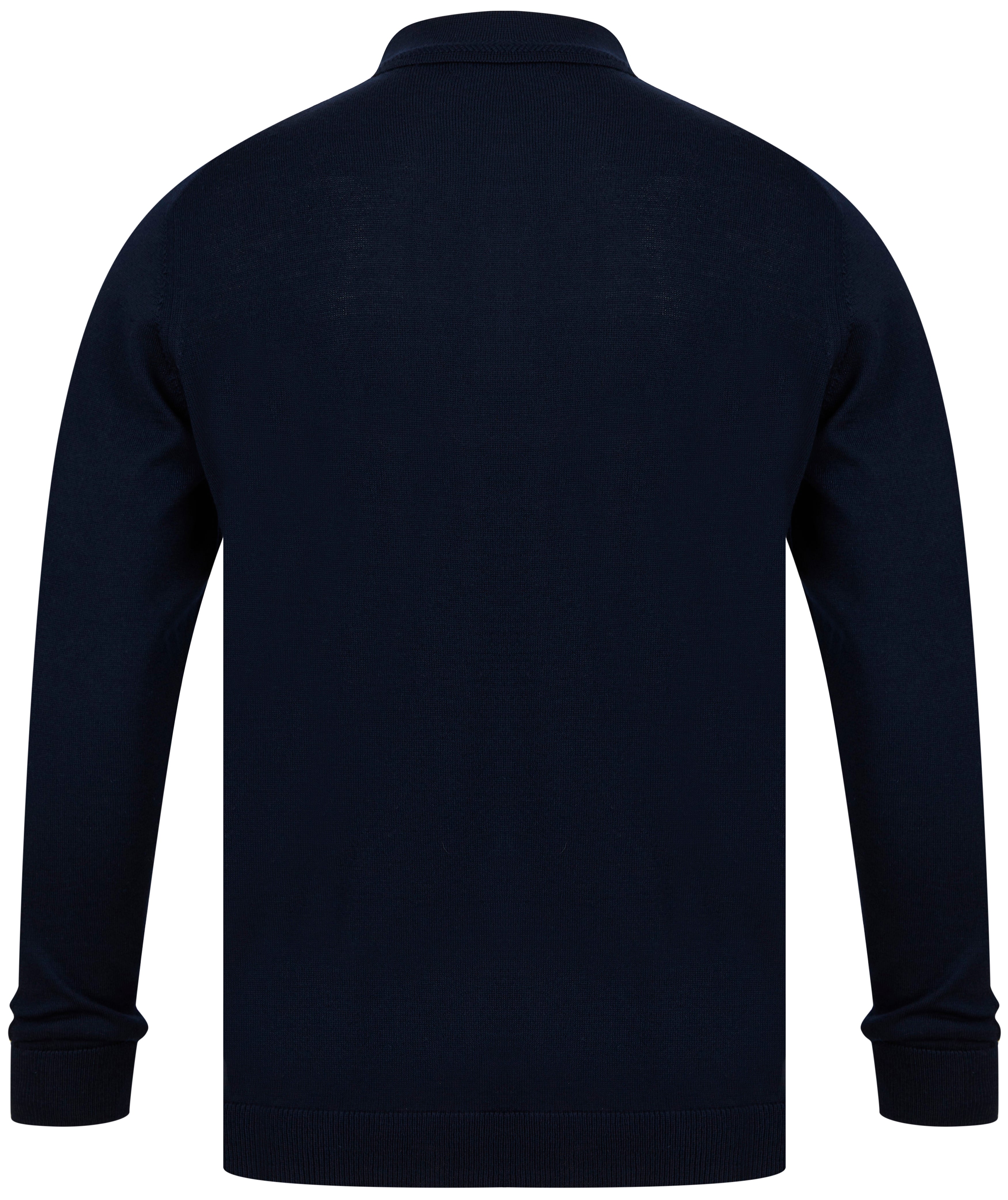 Load image into Gallery viewer, Remus Ribbed Collar Polo Navy
