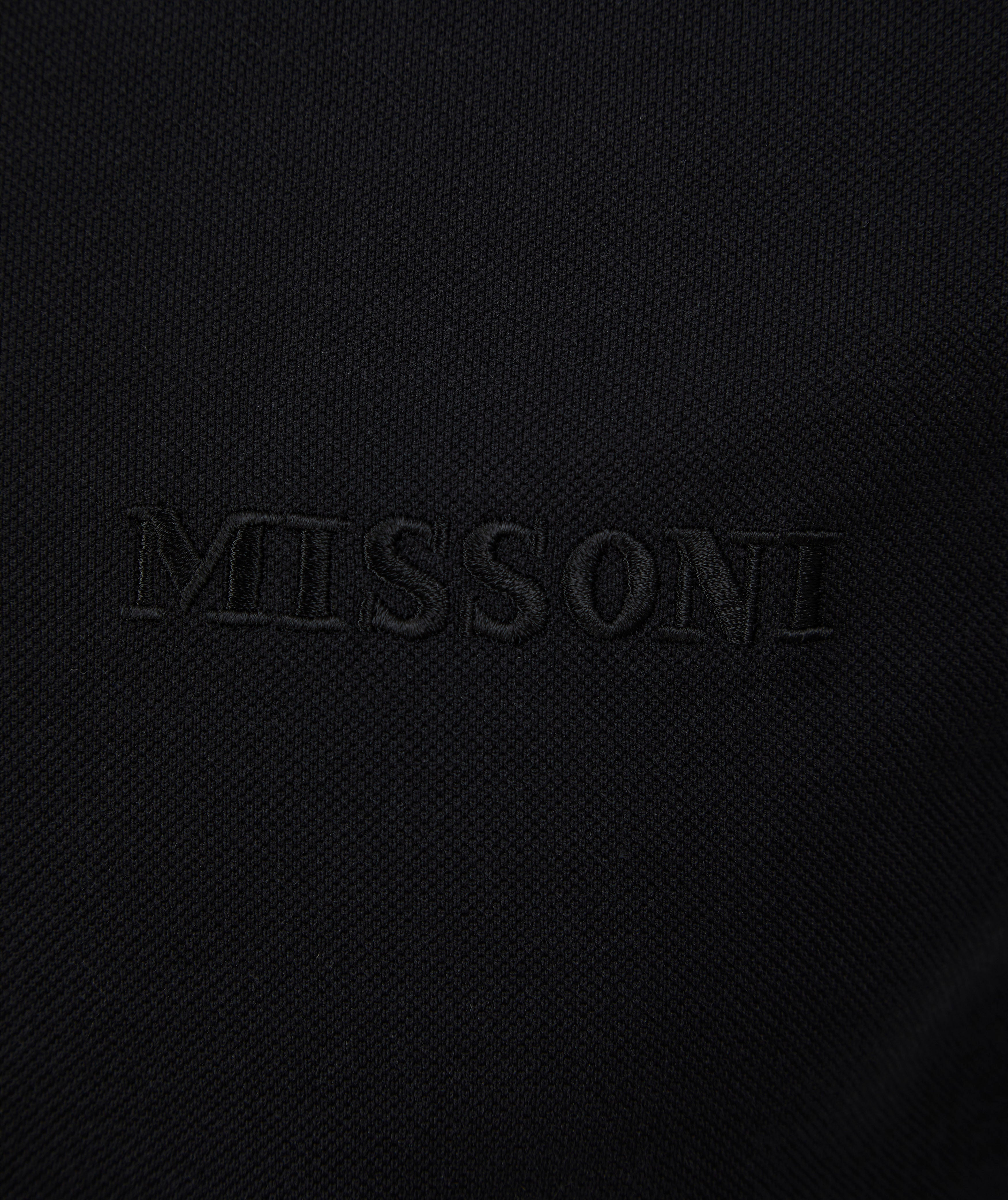 Load image into Gallery viewer, Missoni Space Dye Polo Shirt Black
