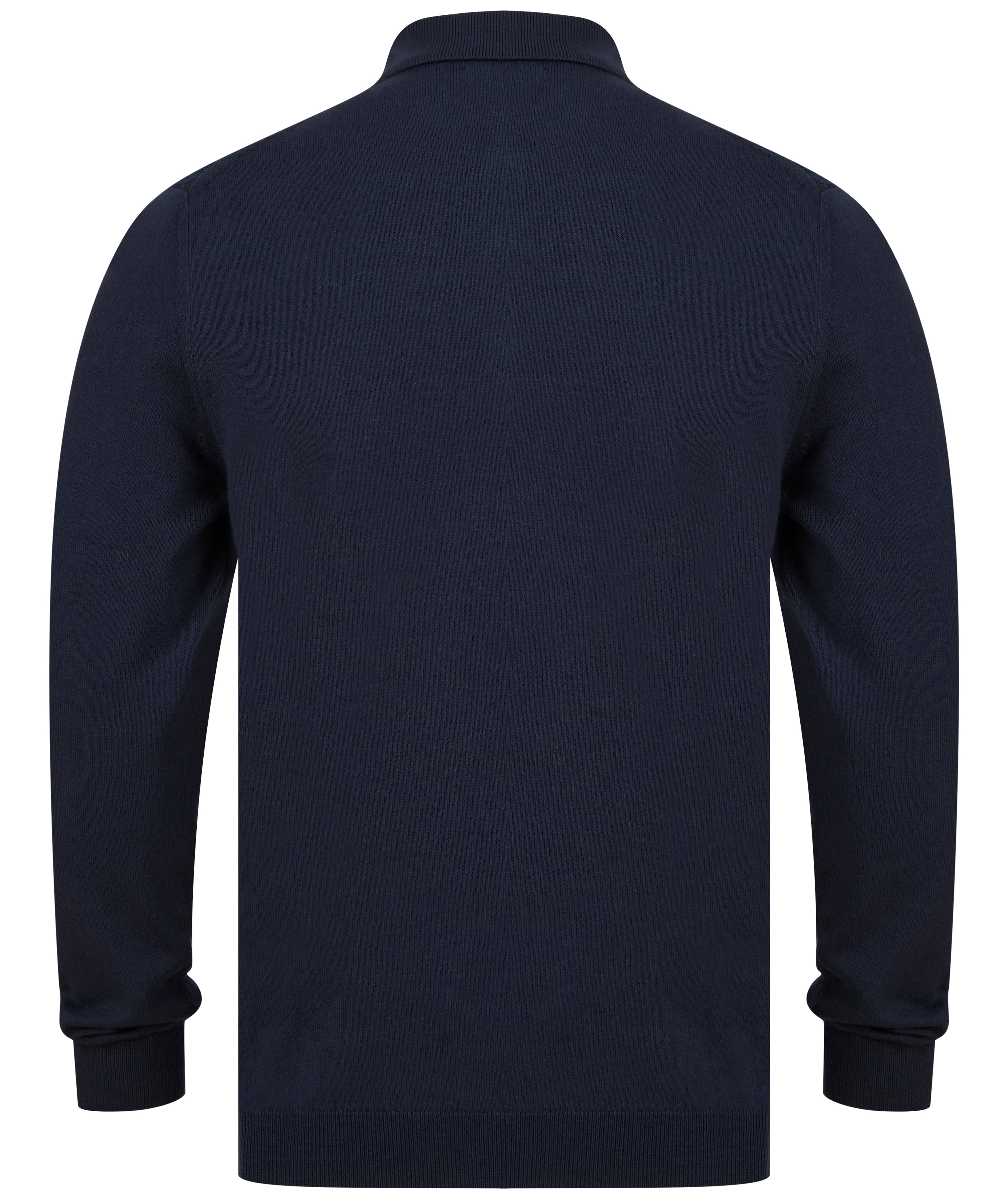 Load image into Gallery viewer, Remus Cable Knit Polo Navy
