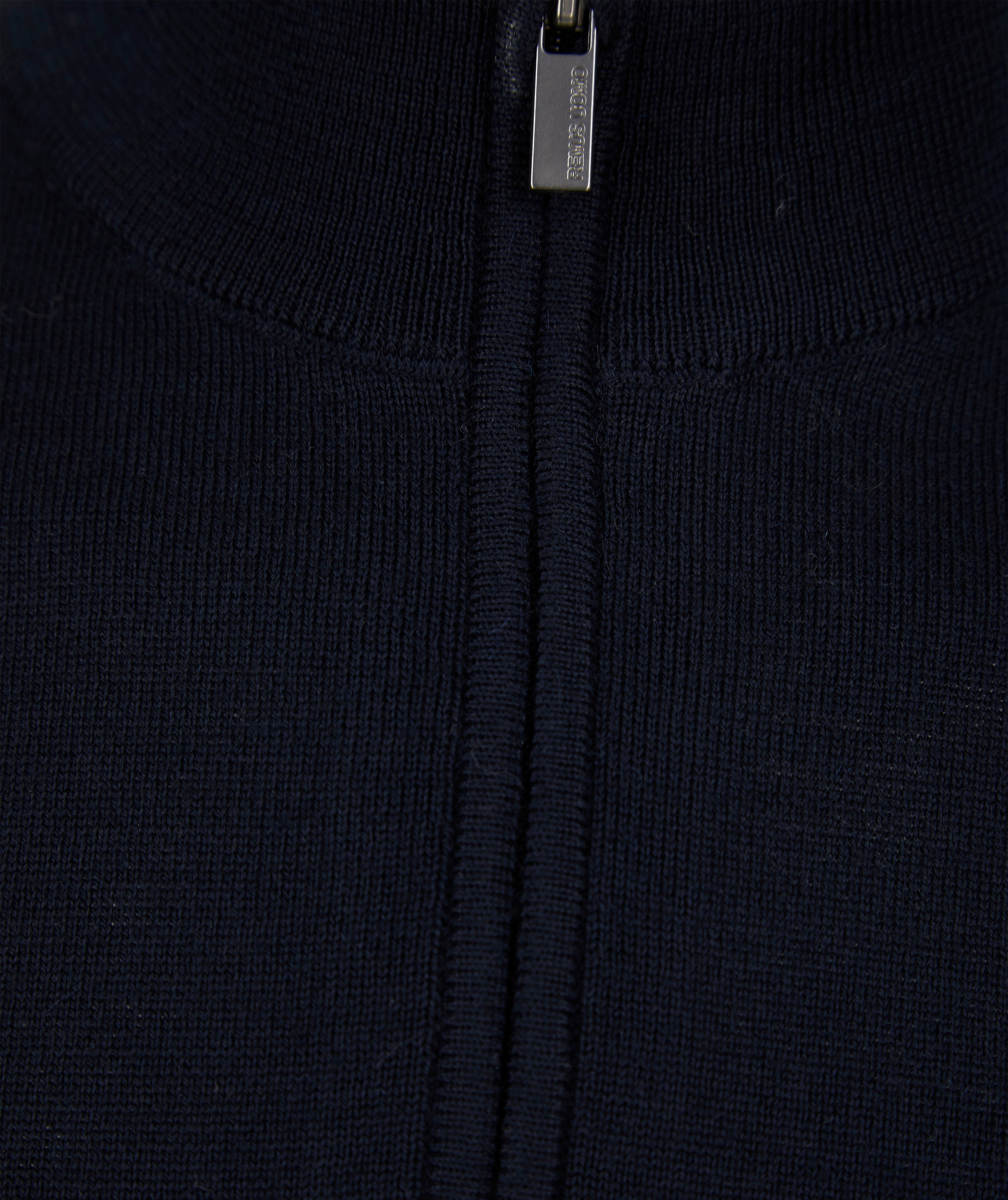 Remus Merino 1/4 Zip Knit Navy