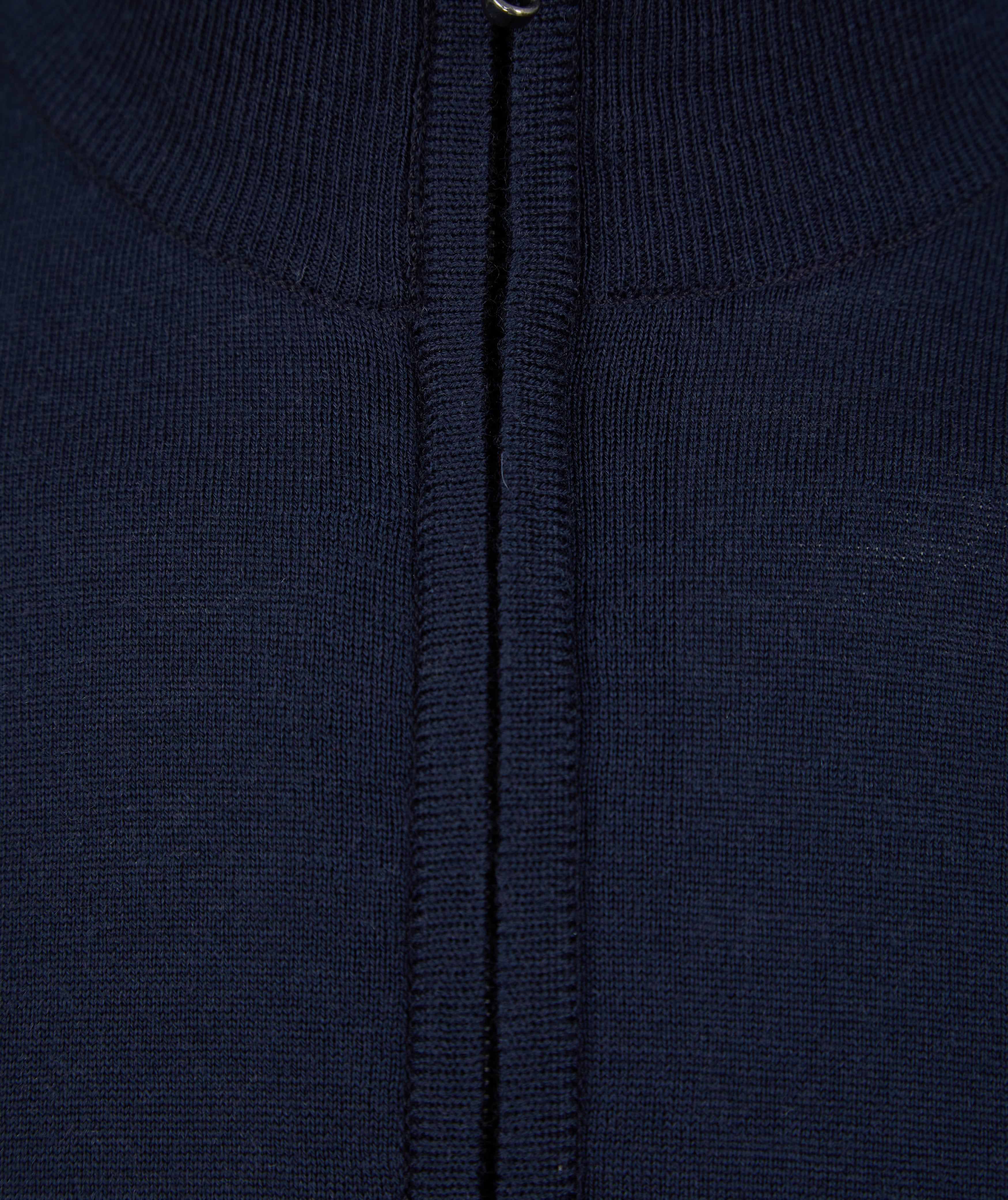 Load image into Gallery viewer, John Smedley Barrow Zip Knit Navy
