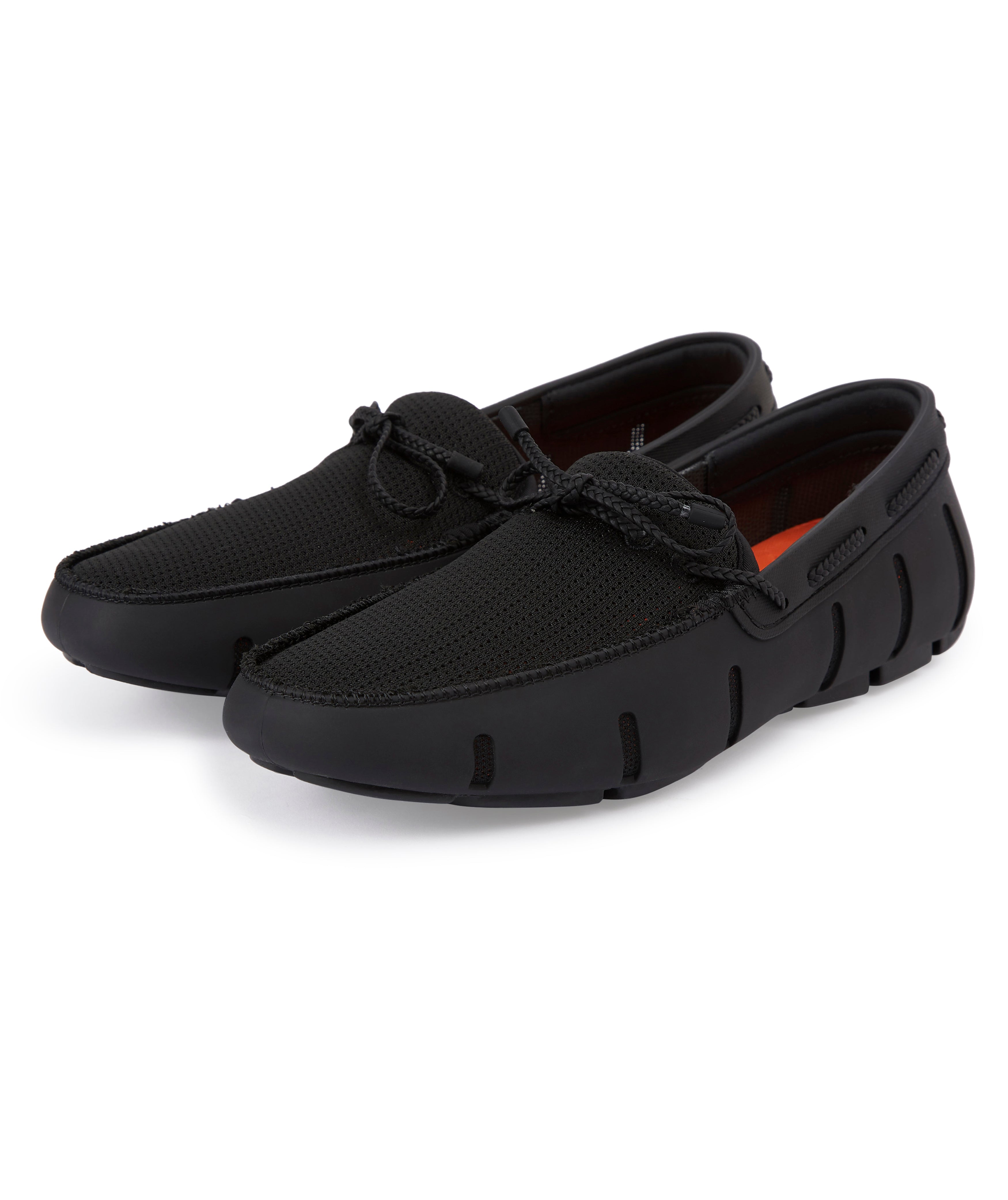 Load image into Gallery viewer, Swims Braided Lace Loafer Black
