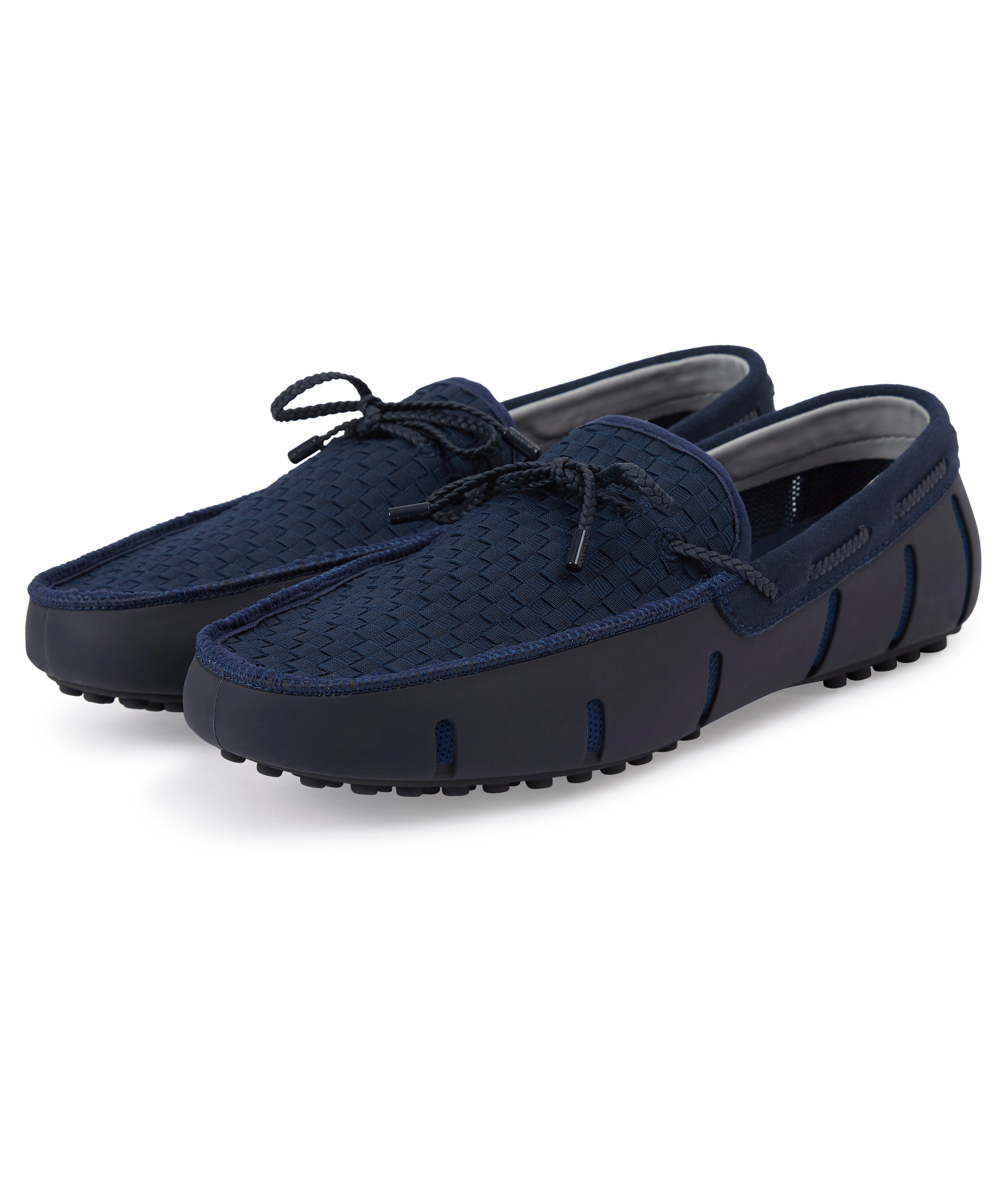 Load image into Gallery viewer, Swims Woven Driver Loafer Navy
