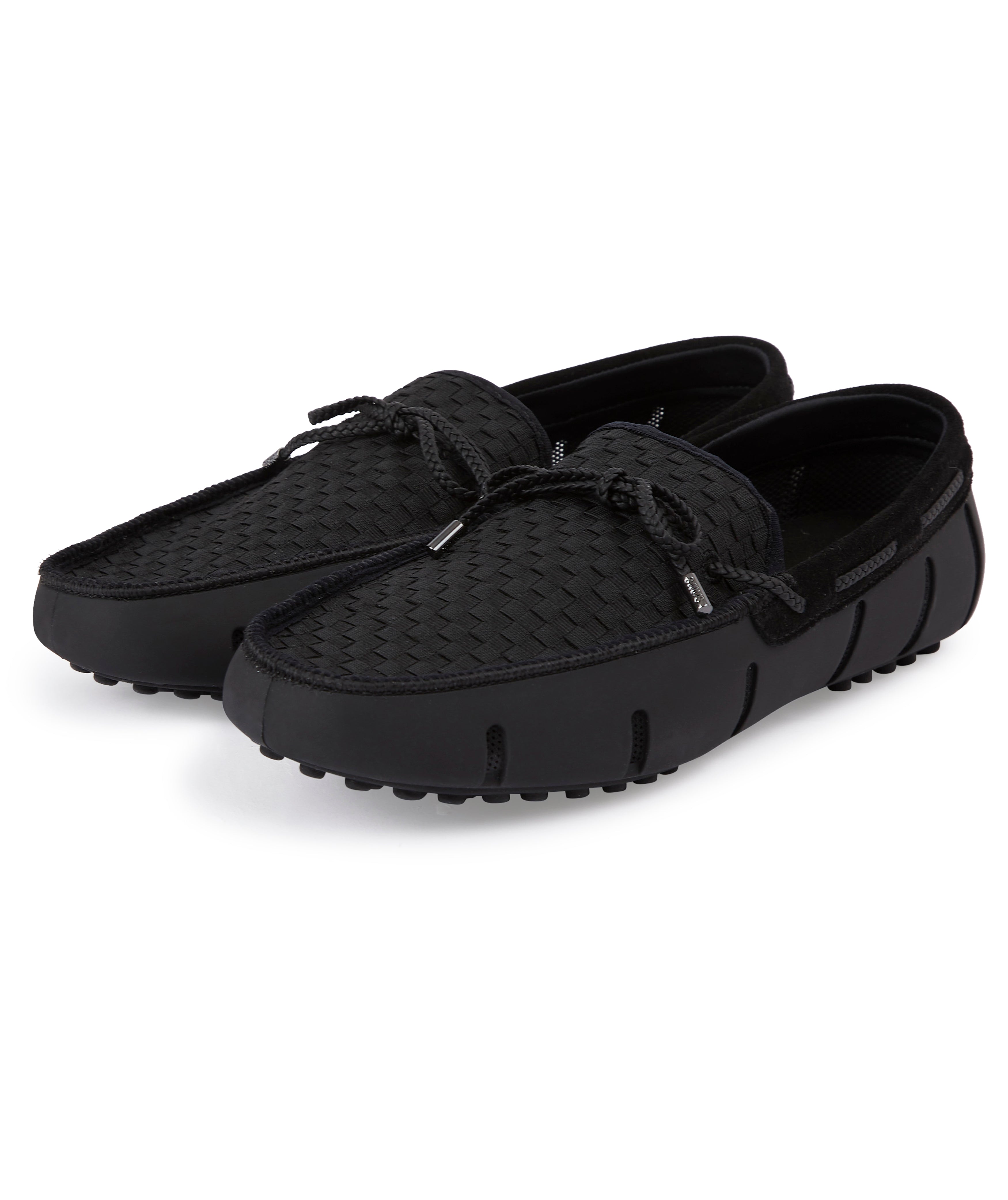 Load image into Gallery viewer, Swims Woven Driver Loafer Black
