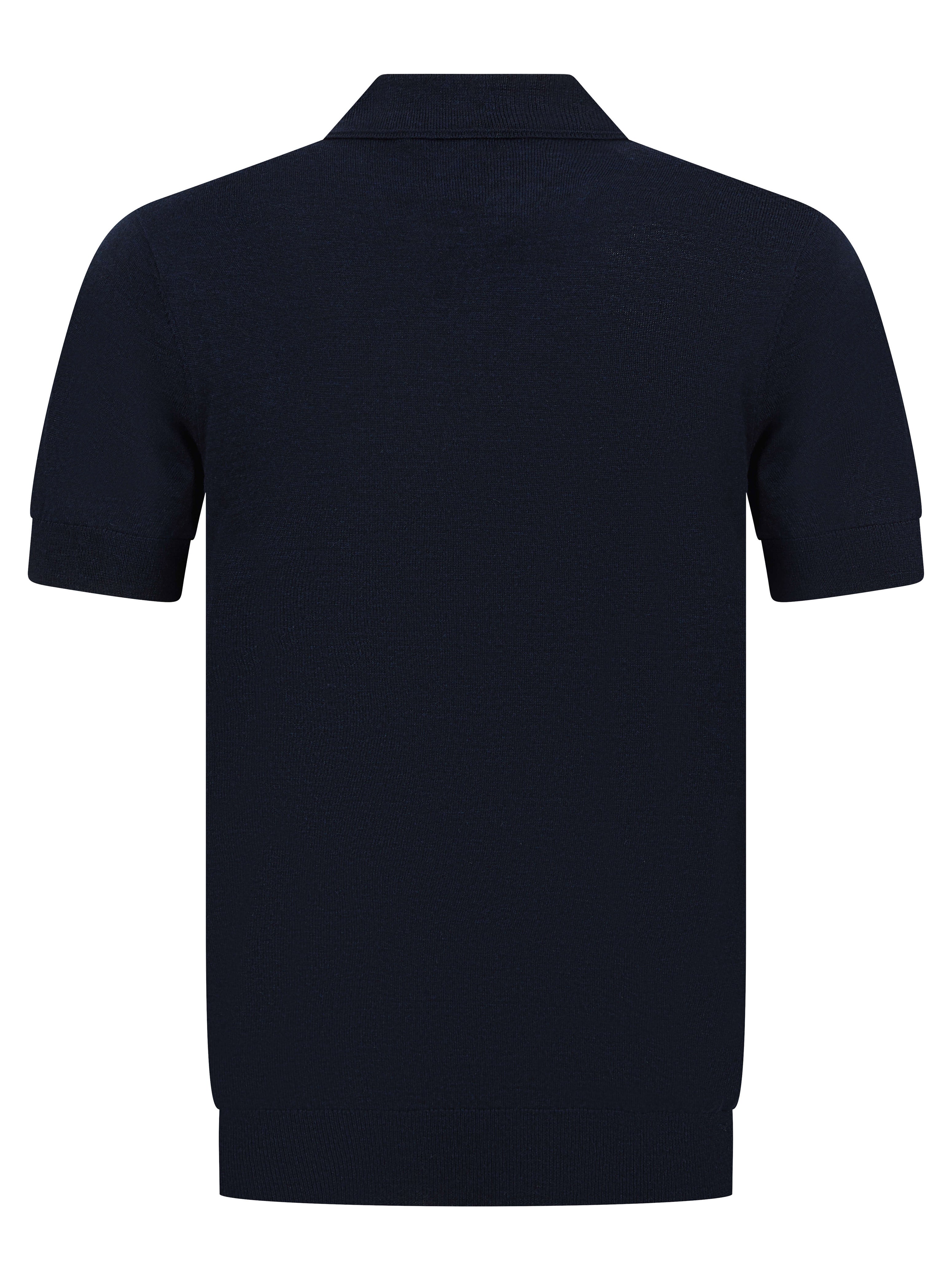 Load image into Gallery viewer, Matinique Zip Polo Knit Navy
