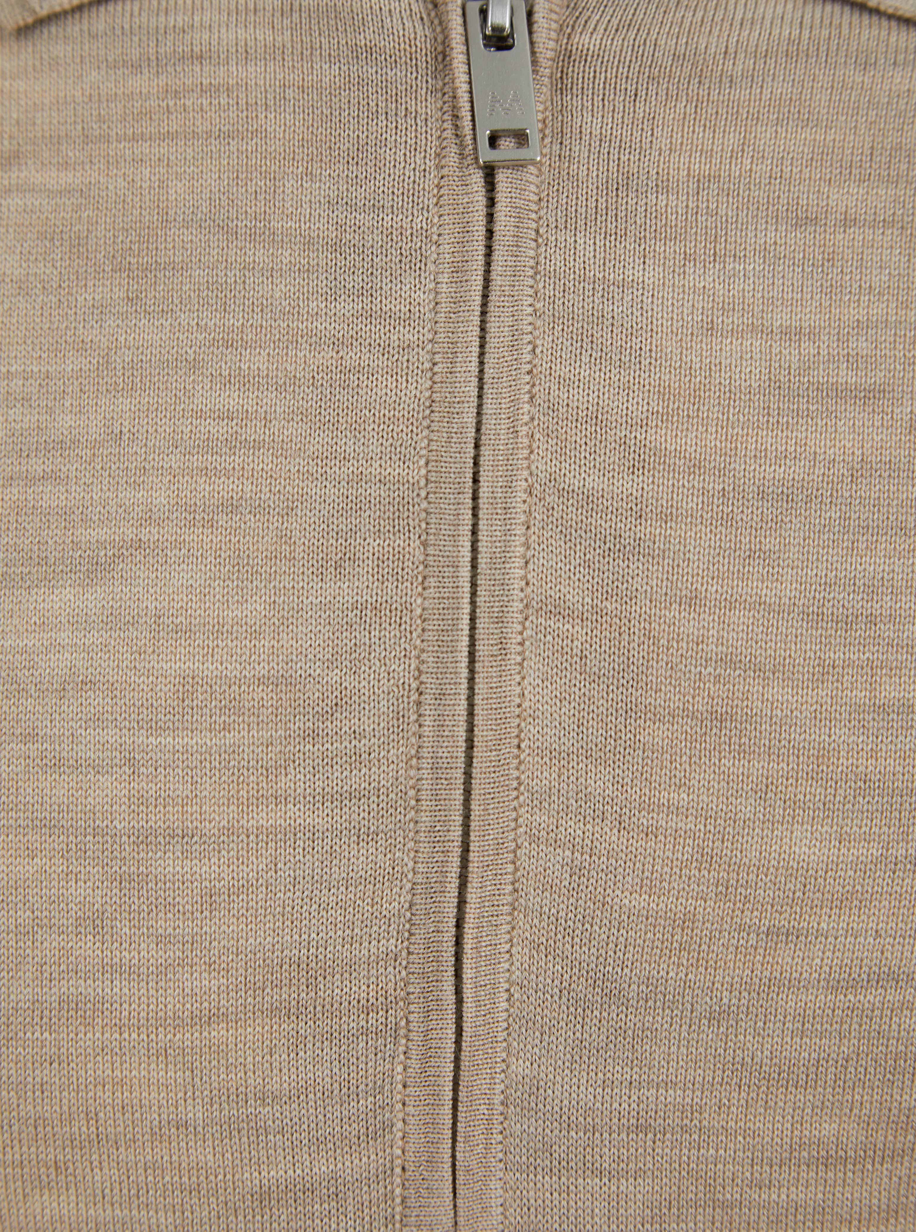 Load image into Gallery viewer, Matinique Zip Polo Knit Beige
