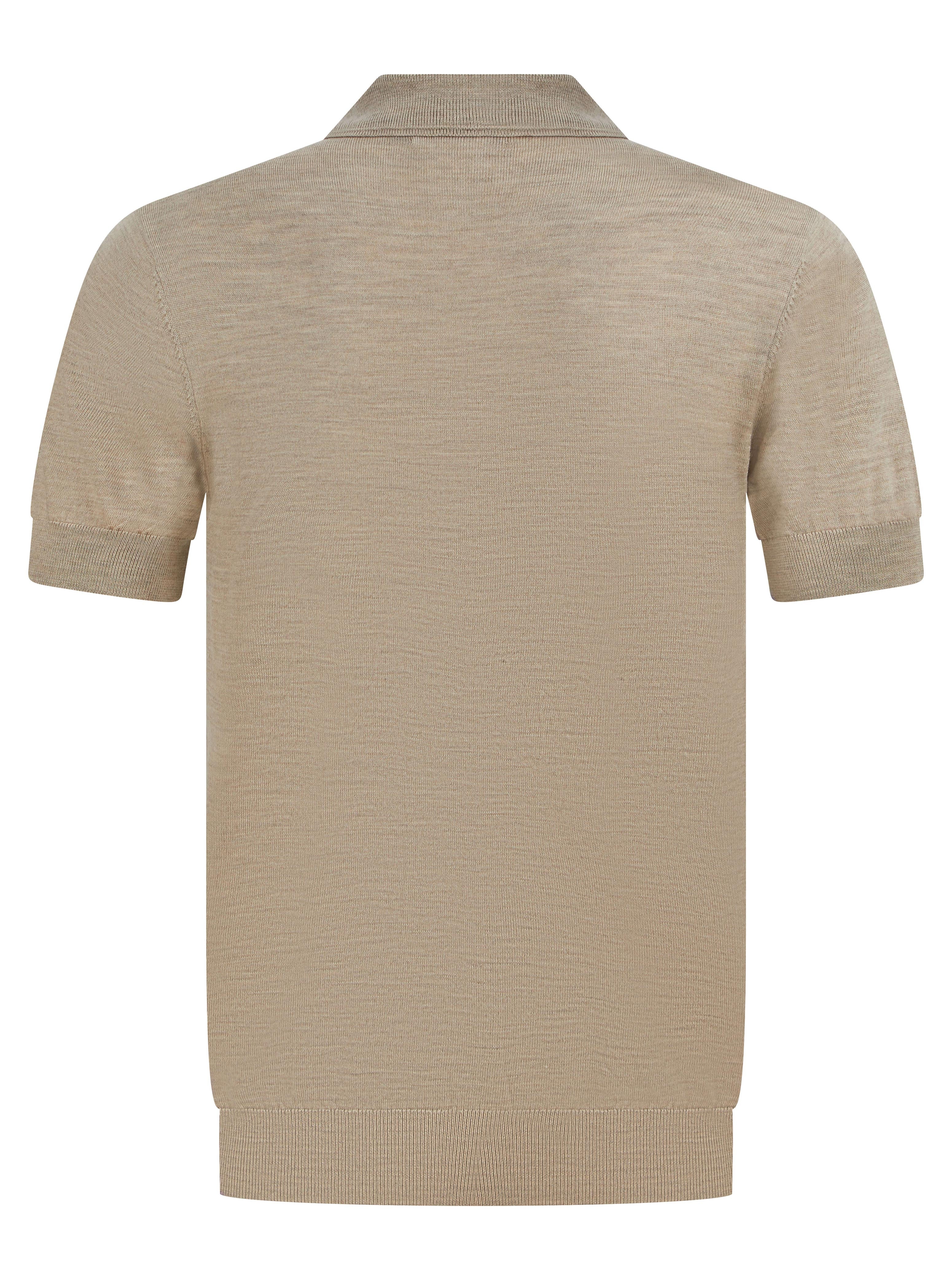 Load image into Gallery viewer, Matinique Zip Polo Knit Beige
