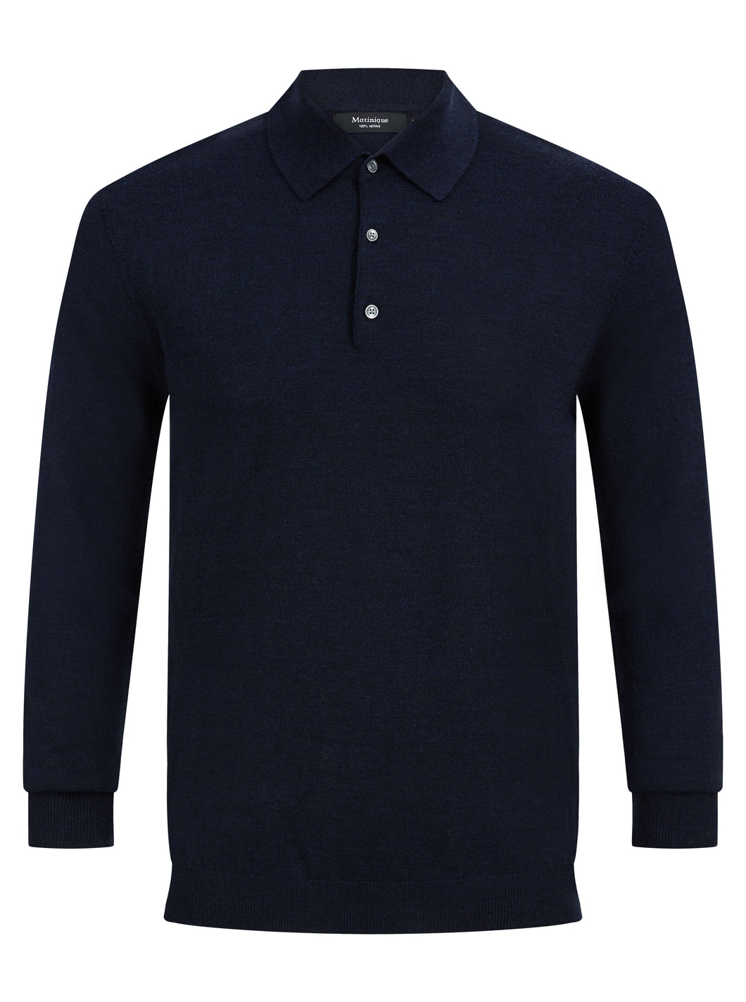 Matinique Klint Knitted Polo Navy