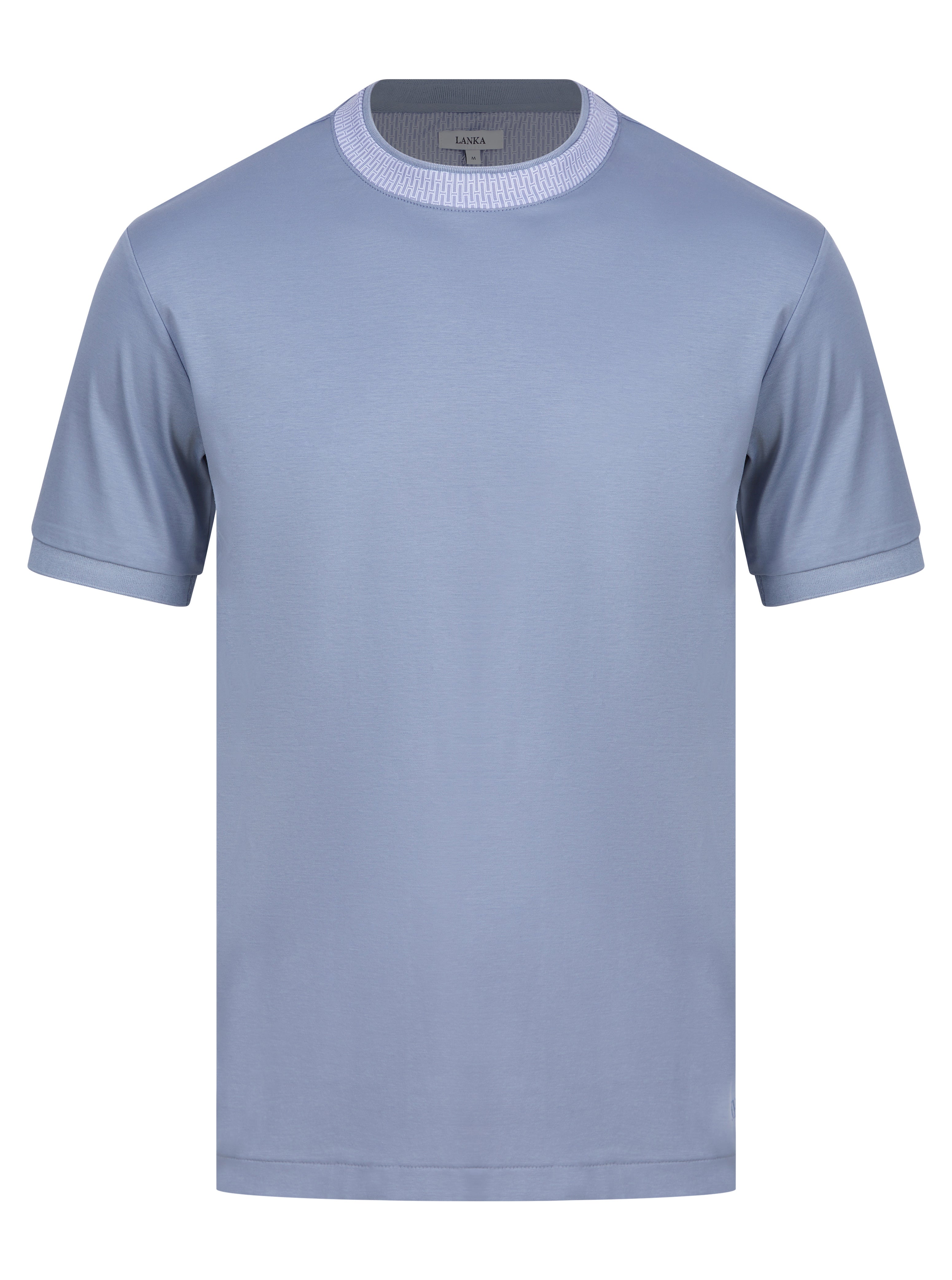 Lanka Contrast Collar T Shirt Blue