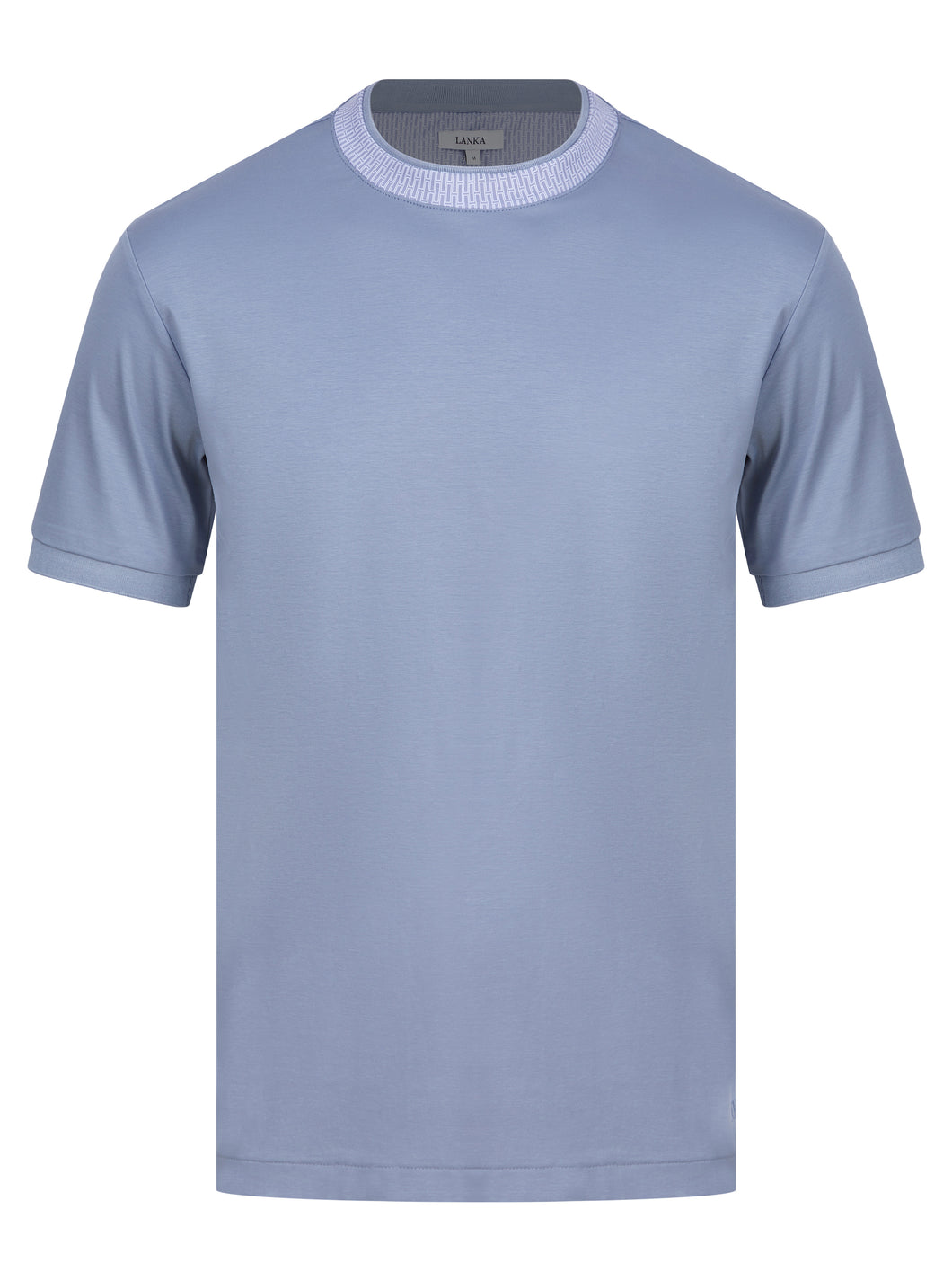 Lanka Contrast Collar T Shirt Blue