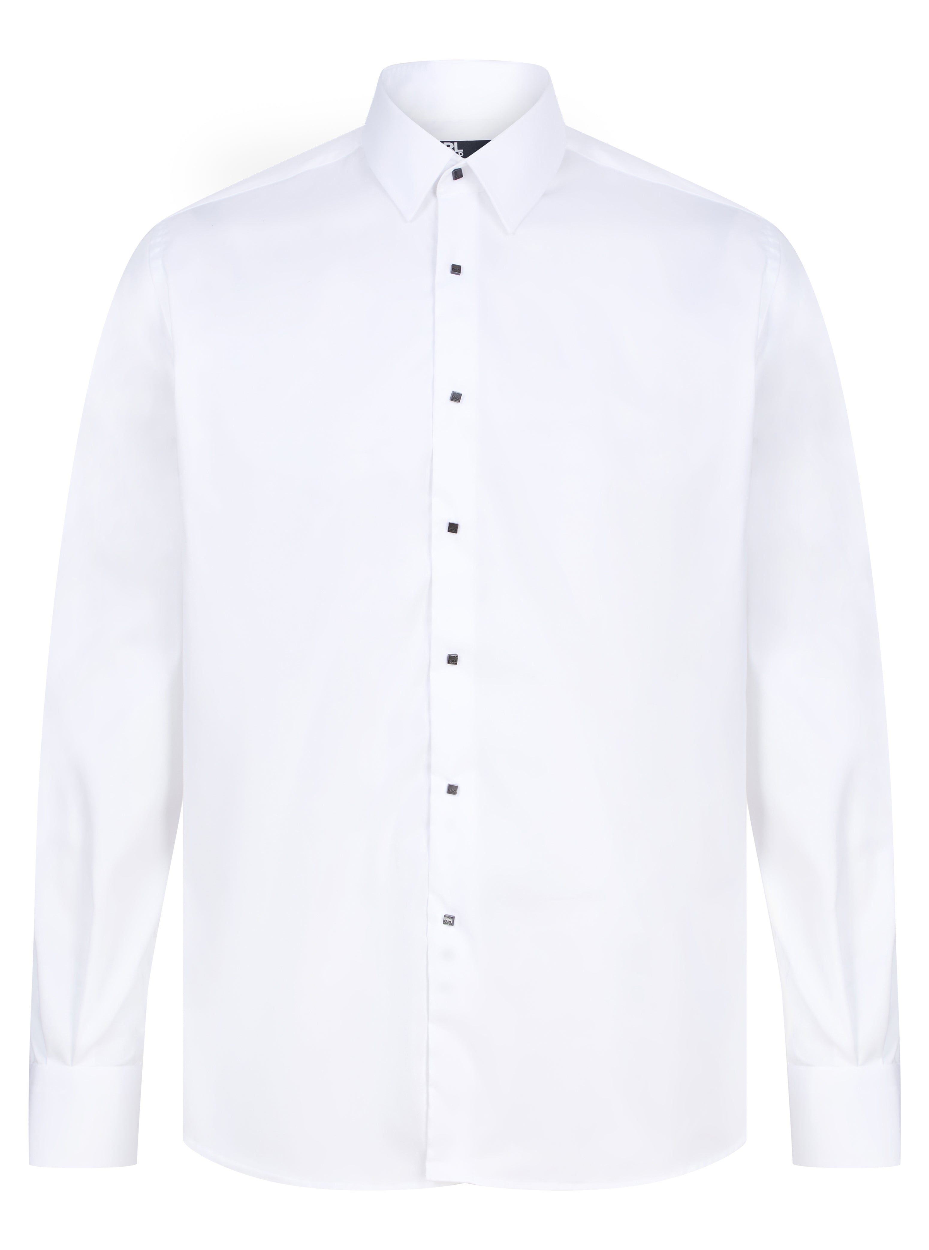 Load image into Gallery viewer, Lagerfeld L/S Press Stud Shirt White
