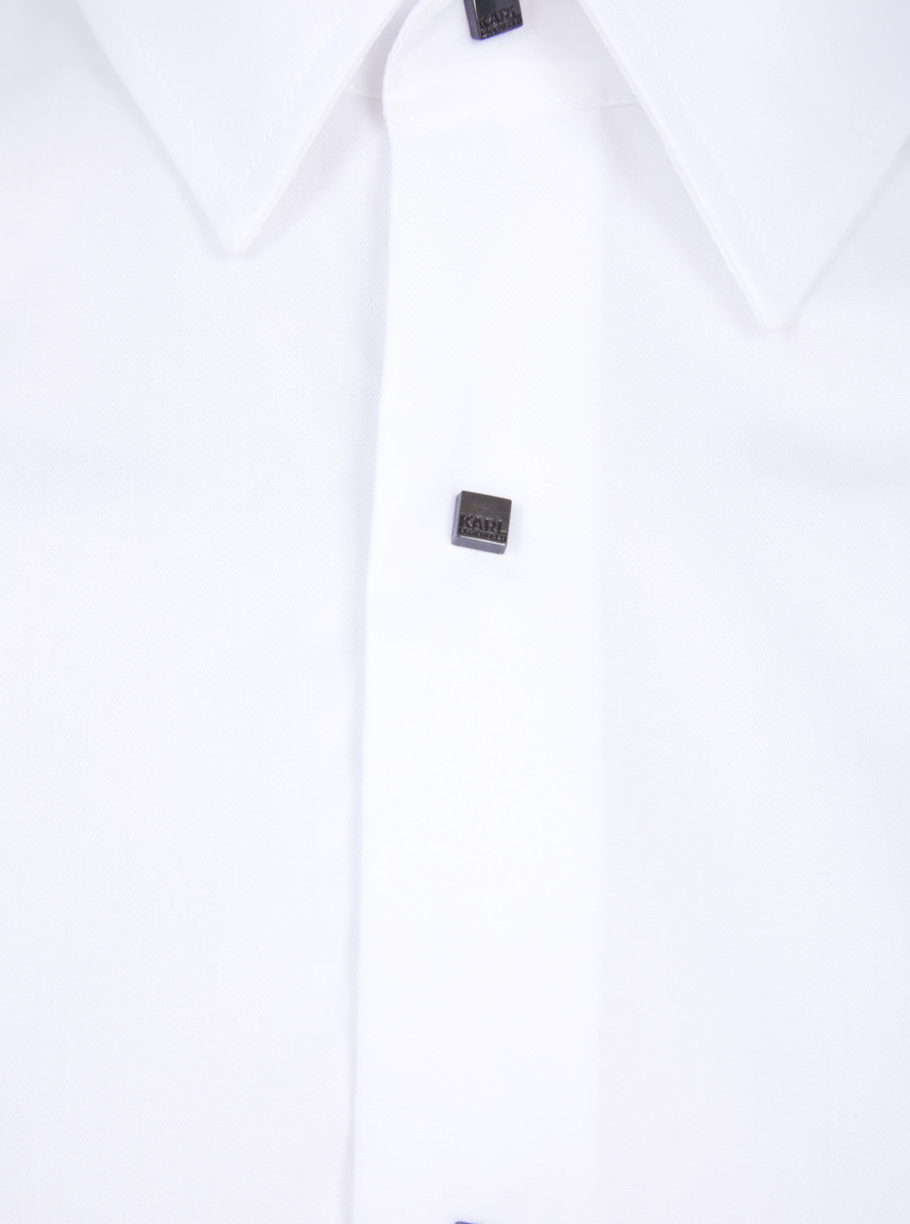 Load image into Gallery viewer, Lagerfeld L/S Press Stud Shirt White
