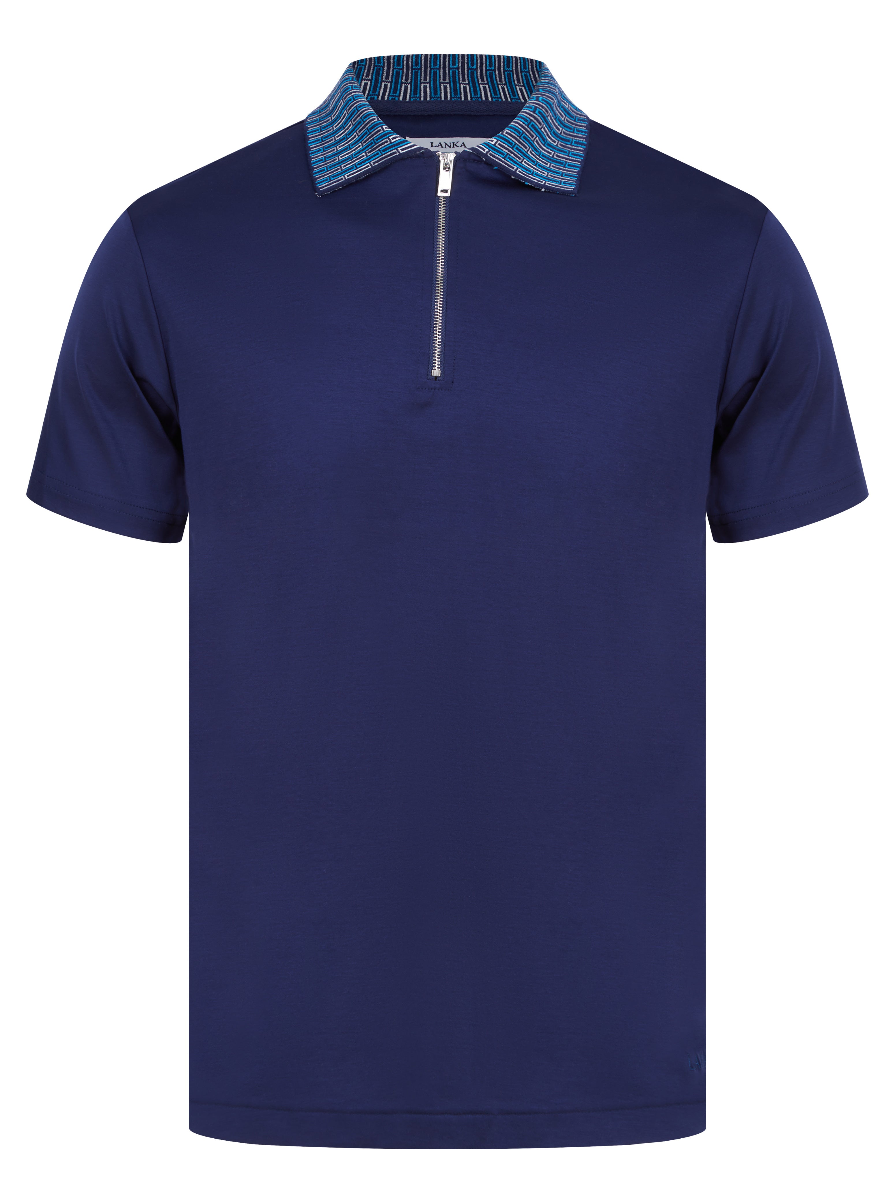 Load image into Gallery viewer, Lanka Zip Polo Navy
