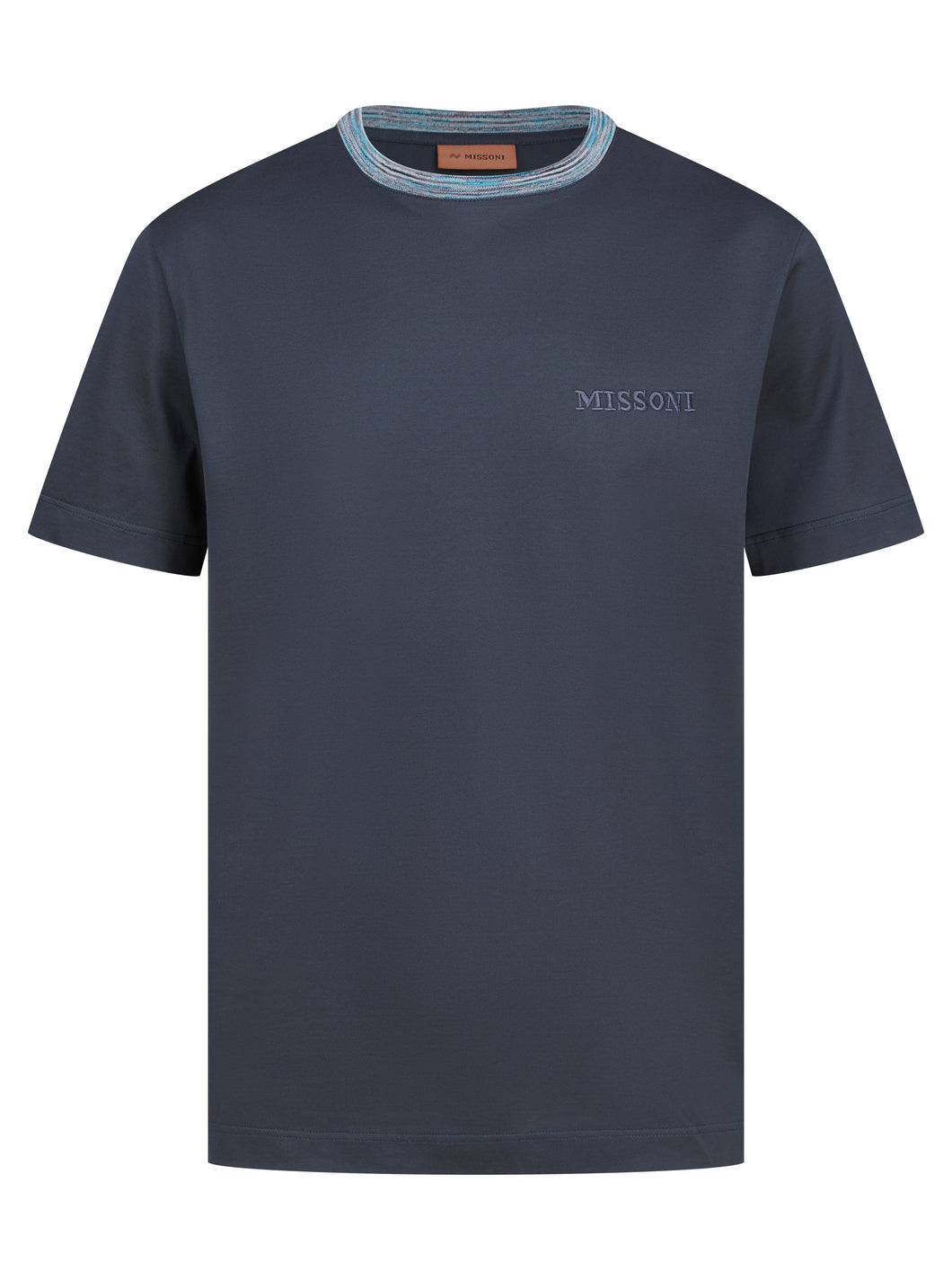 Missoni Contrast Collar T Shirt Grey