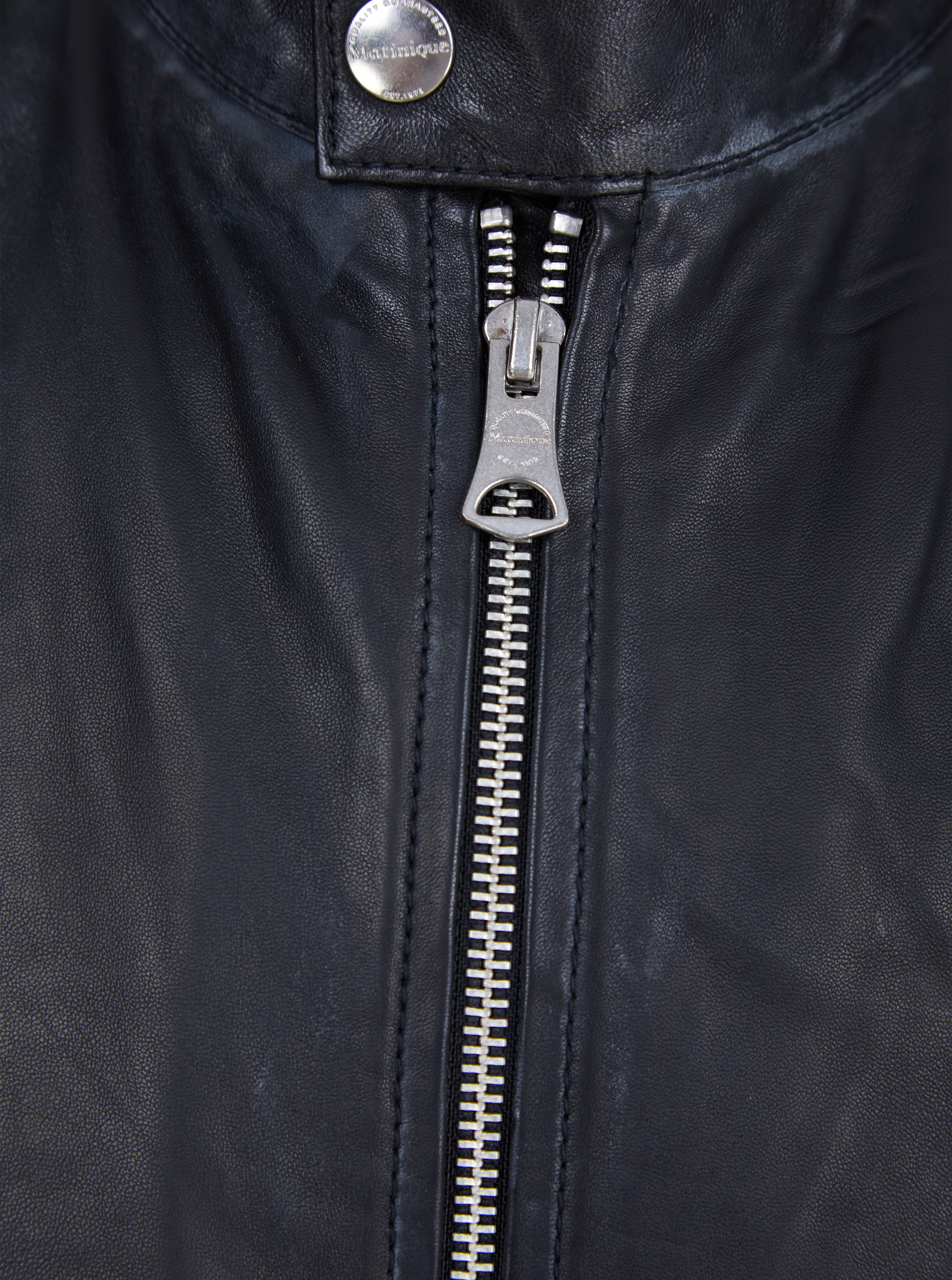 Load image into Gallery viewer, Matinique Adron Leather Jacket Black
