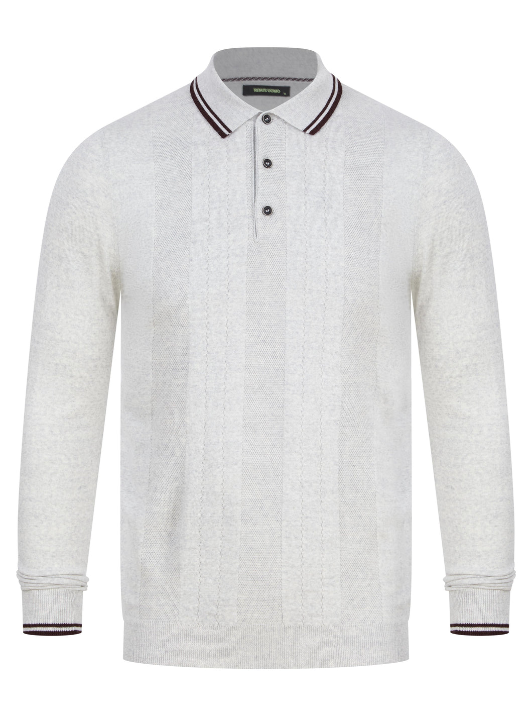 Remus Texture Polo Grey