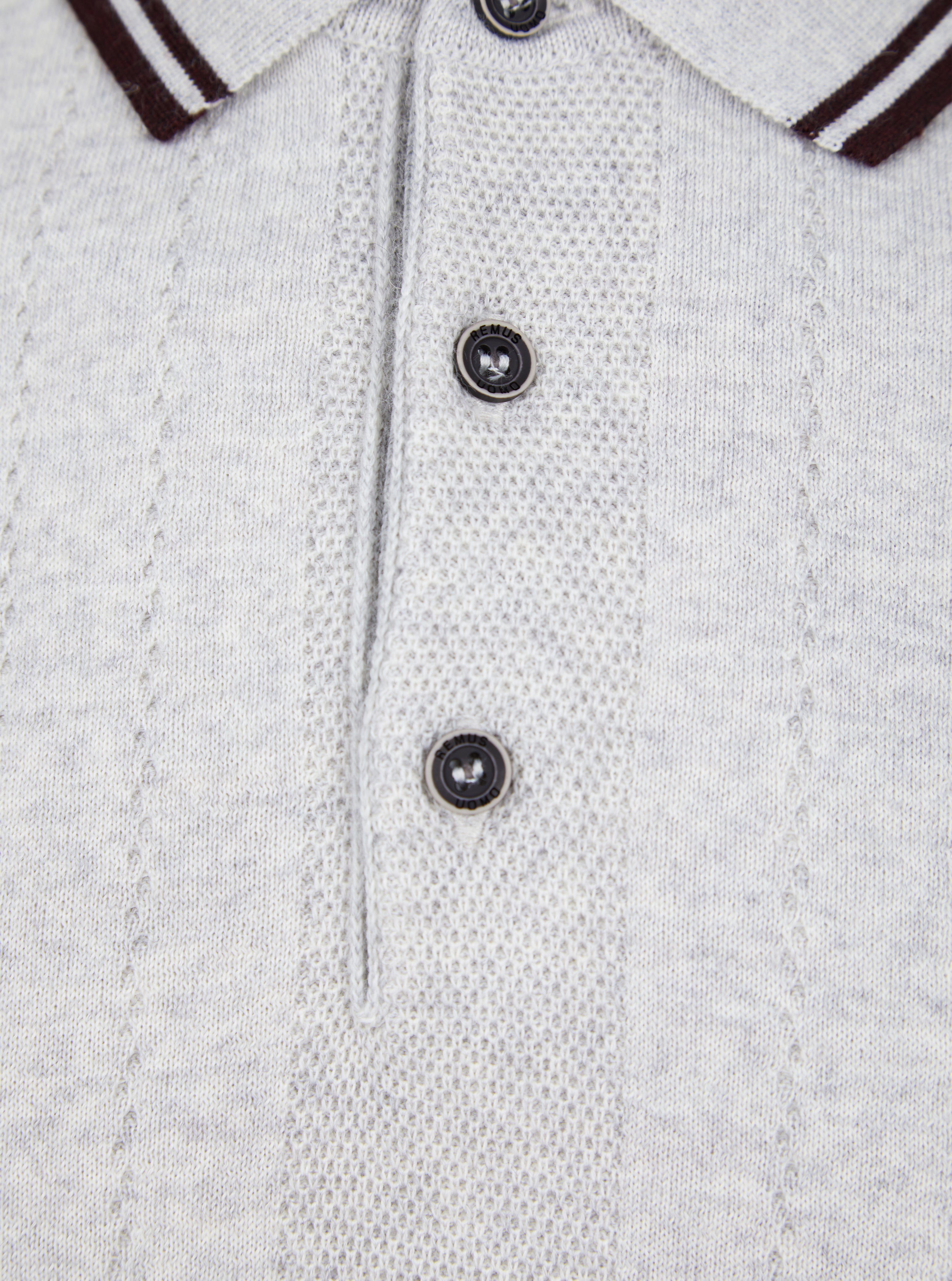 Load image into Gallery viewer, Remus Texture Polo Grey
