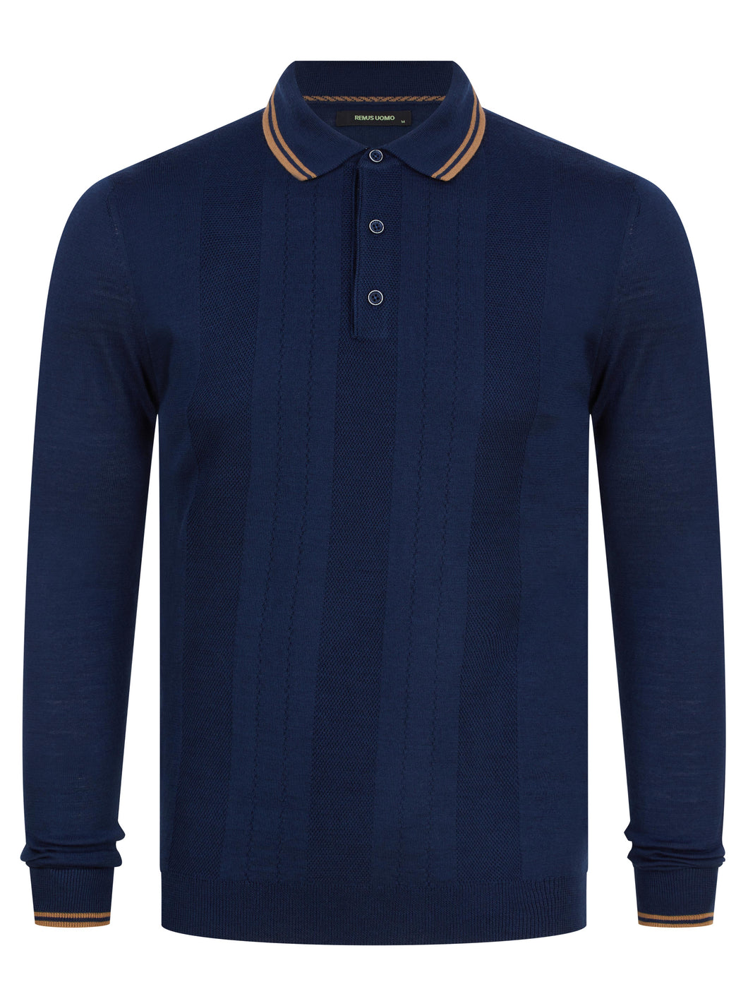 Remus Texture Polo Blue