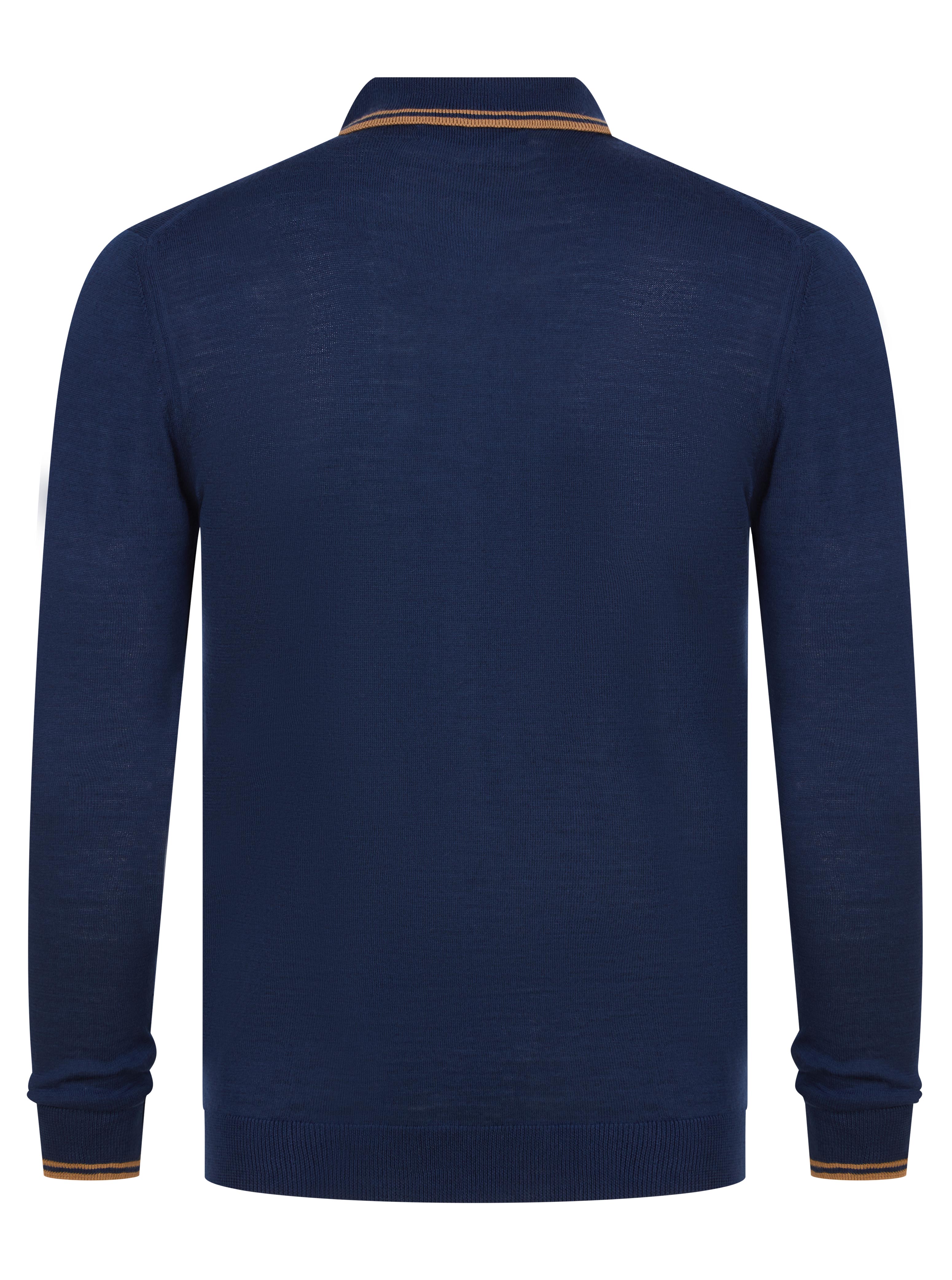Load image into Gallery viewer, Remus Texture Polo Blue
