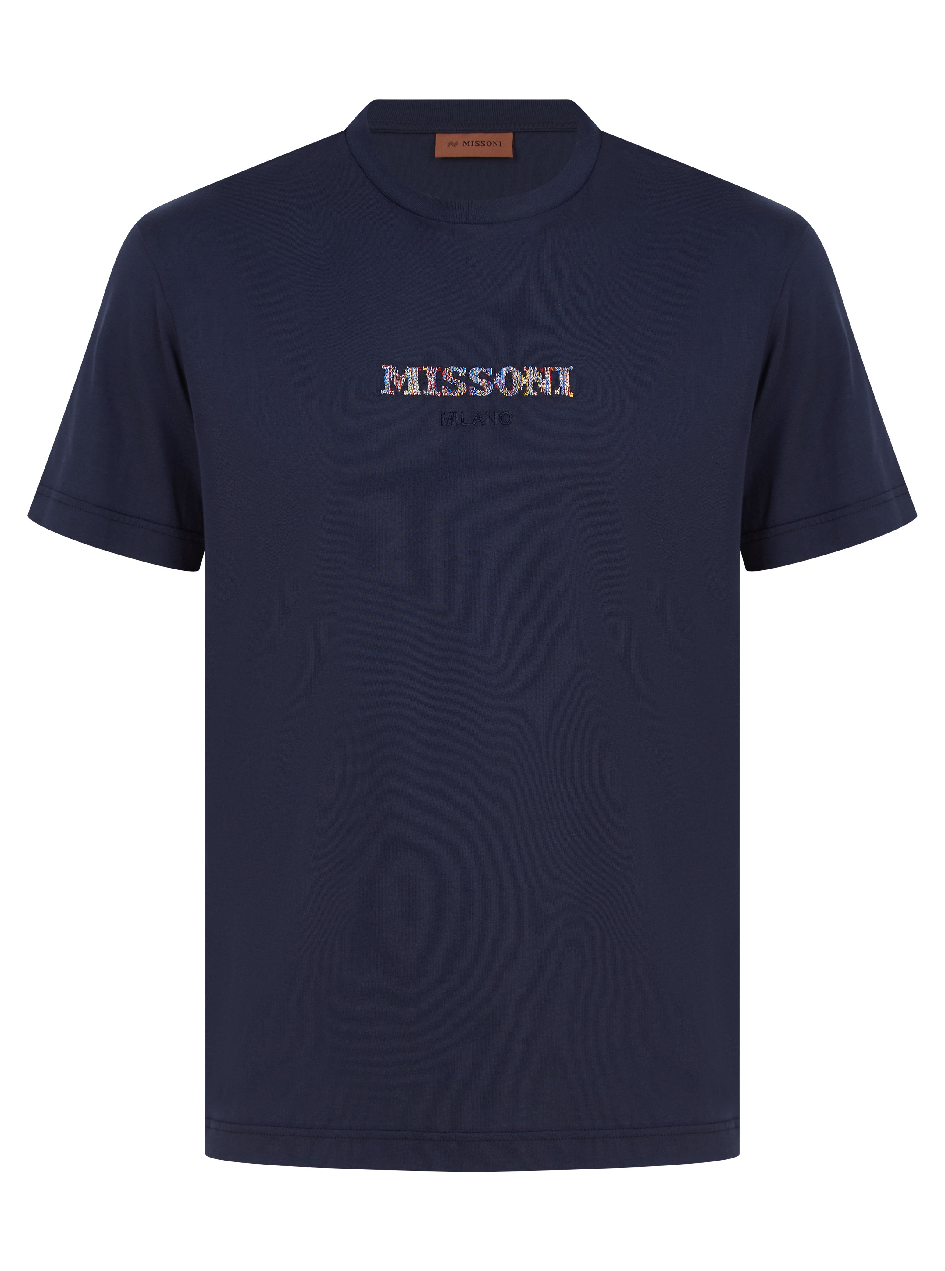Load image into Gallery viewer, Missoni Embroidered Logo T Shirt Navy
