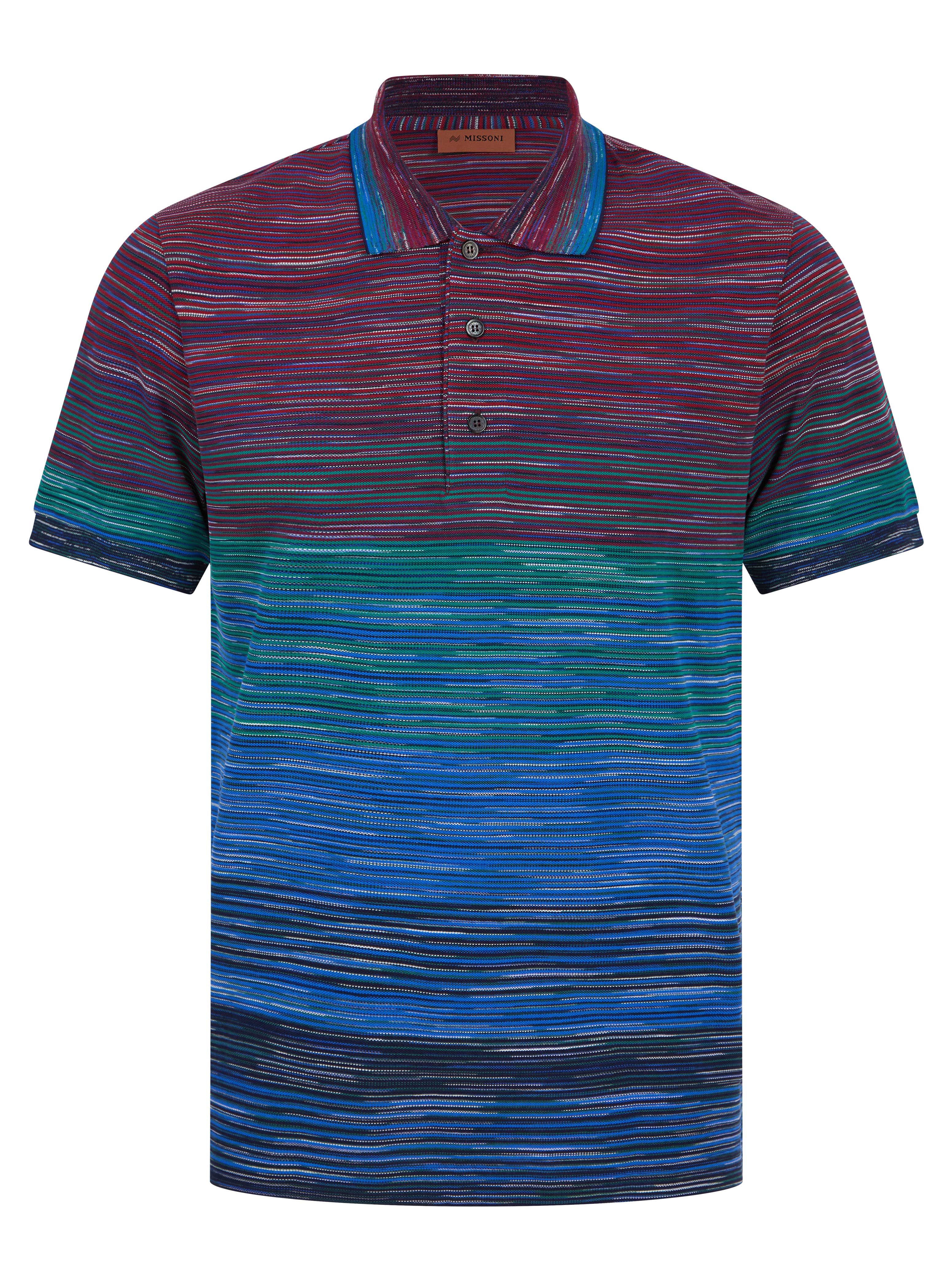 Load image into Gallery viewer, Missoni Classic Stripe Polo Shirt Red
