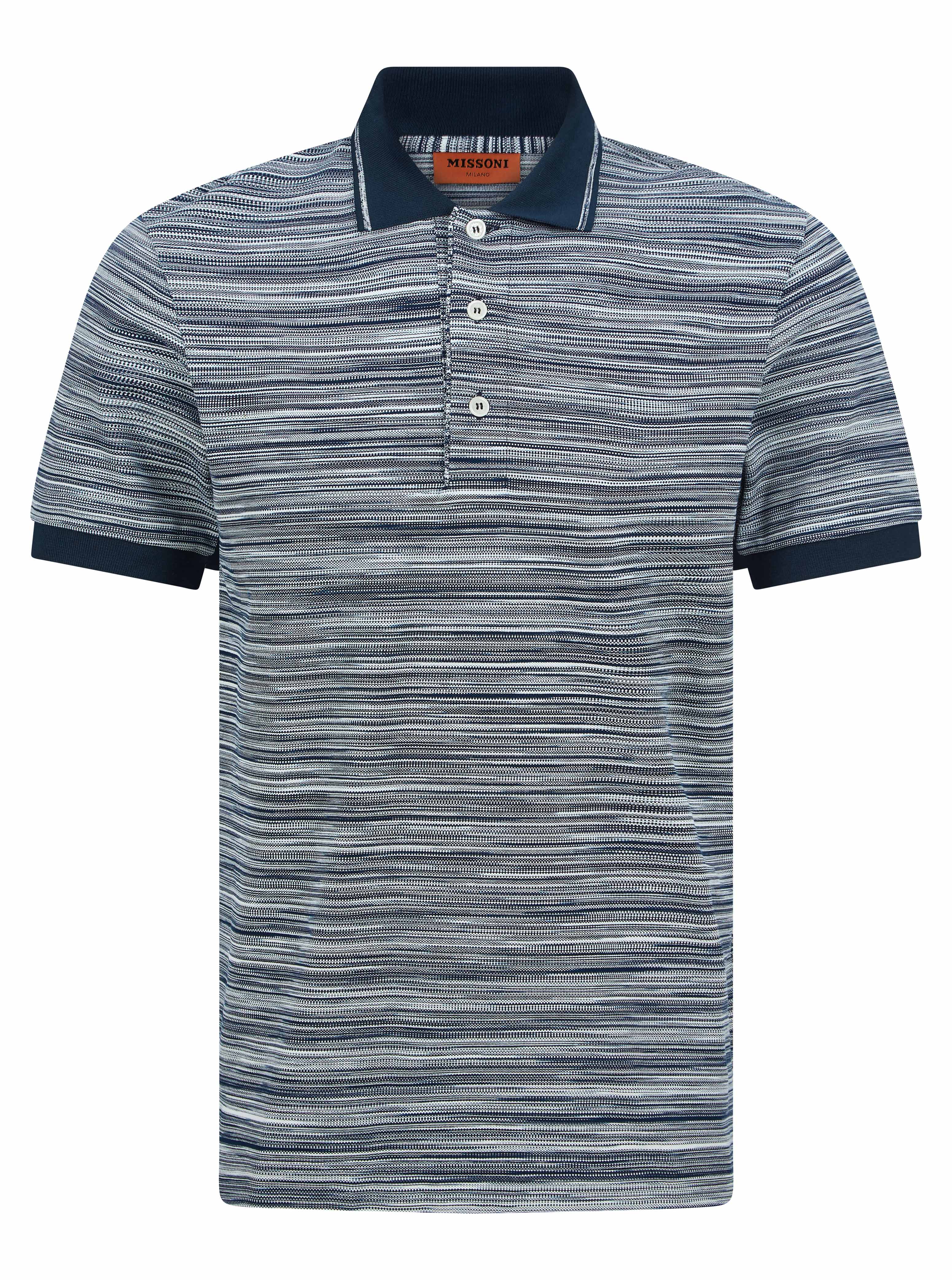 Load image into Gallery viewer, Missoni Contrast Collar Polo Navy
