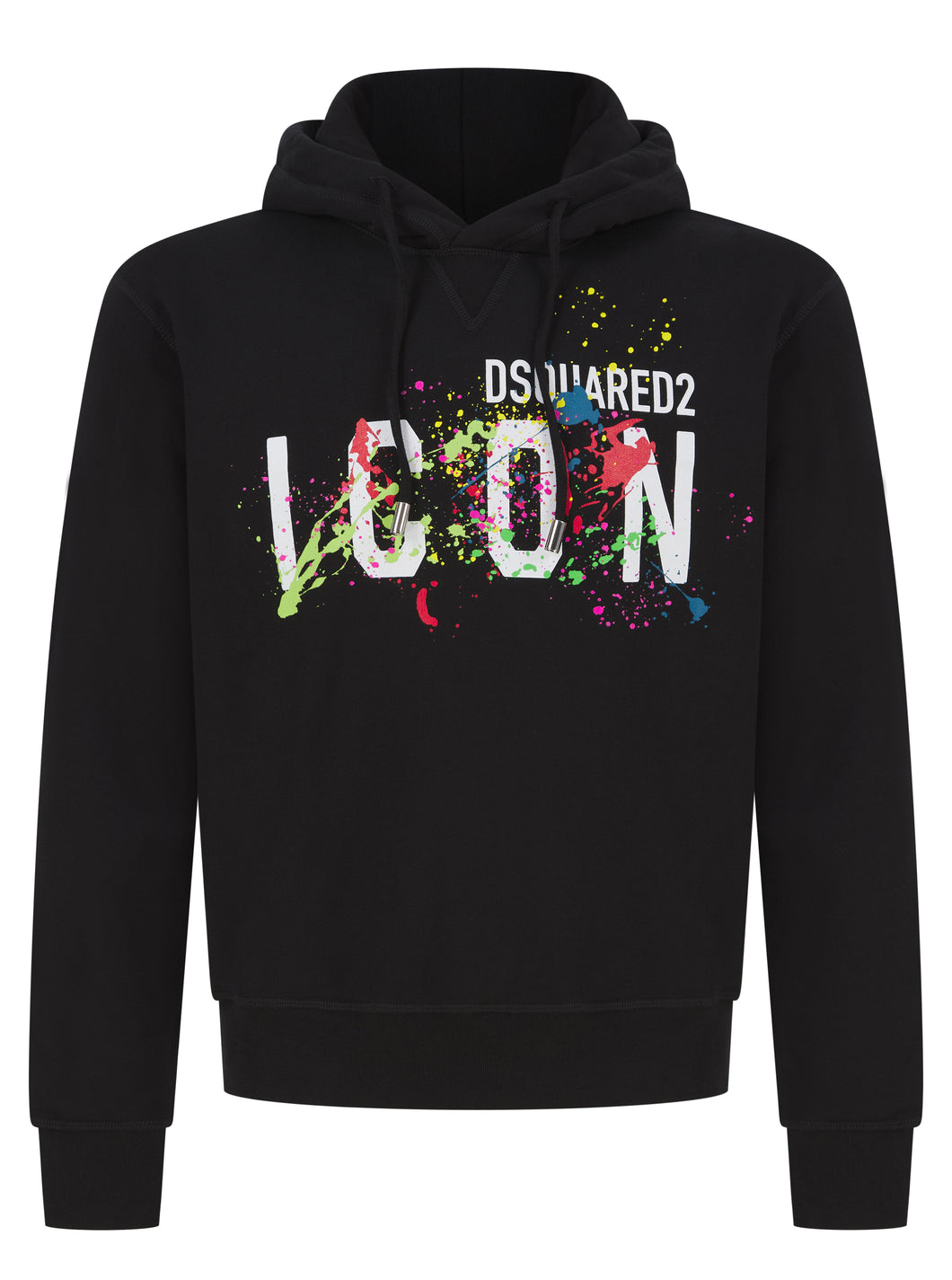 DSquared2 Icon Paint Hoody Black