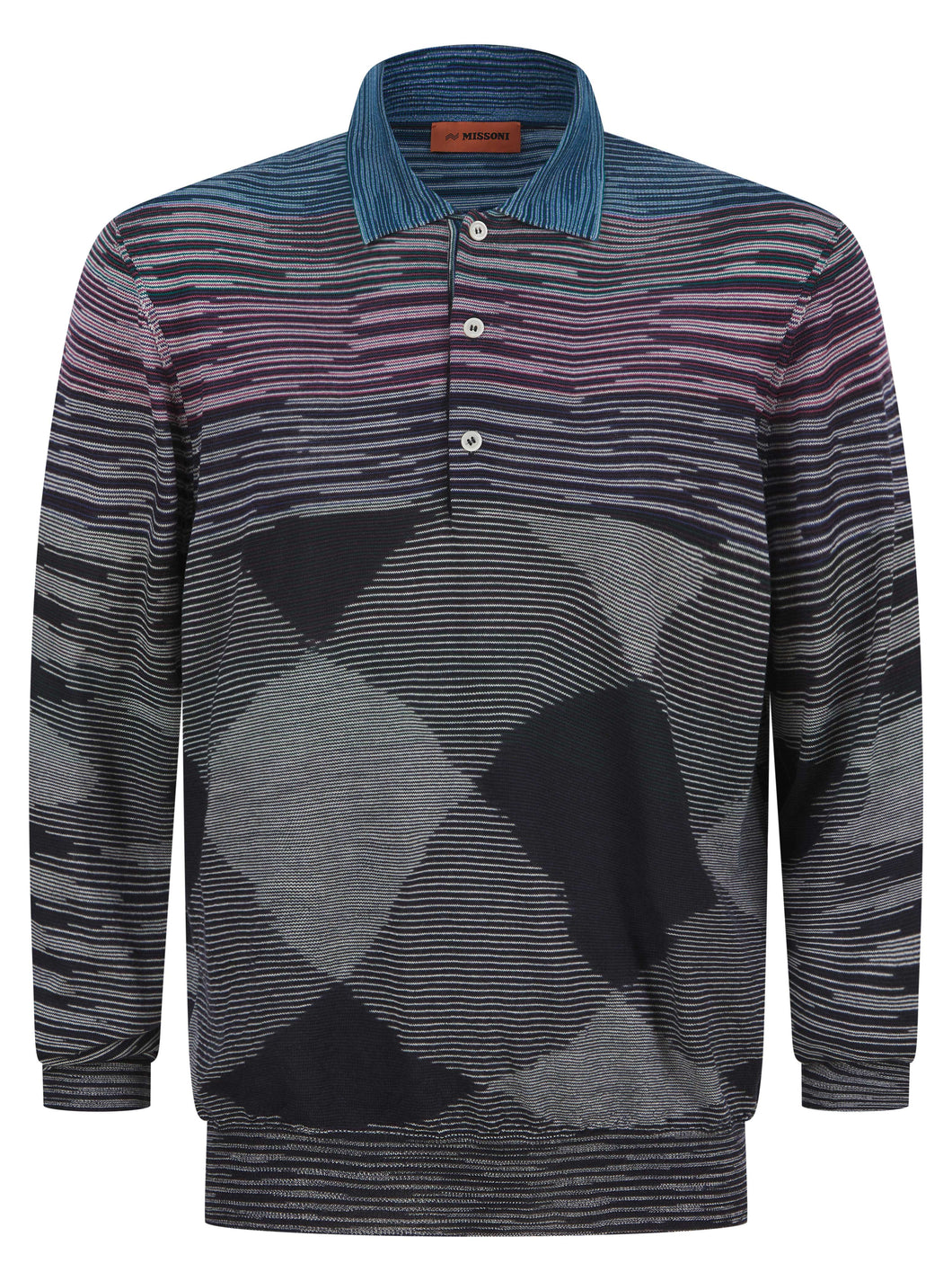 Missoni Knitted Polo Shirt Violet